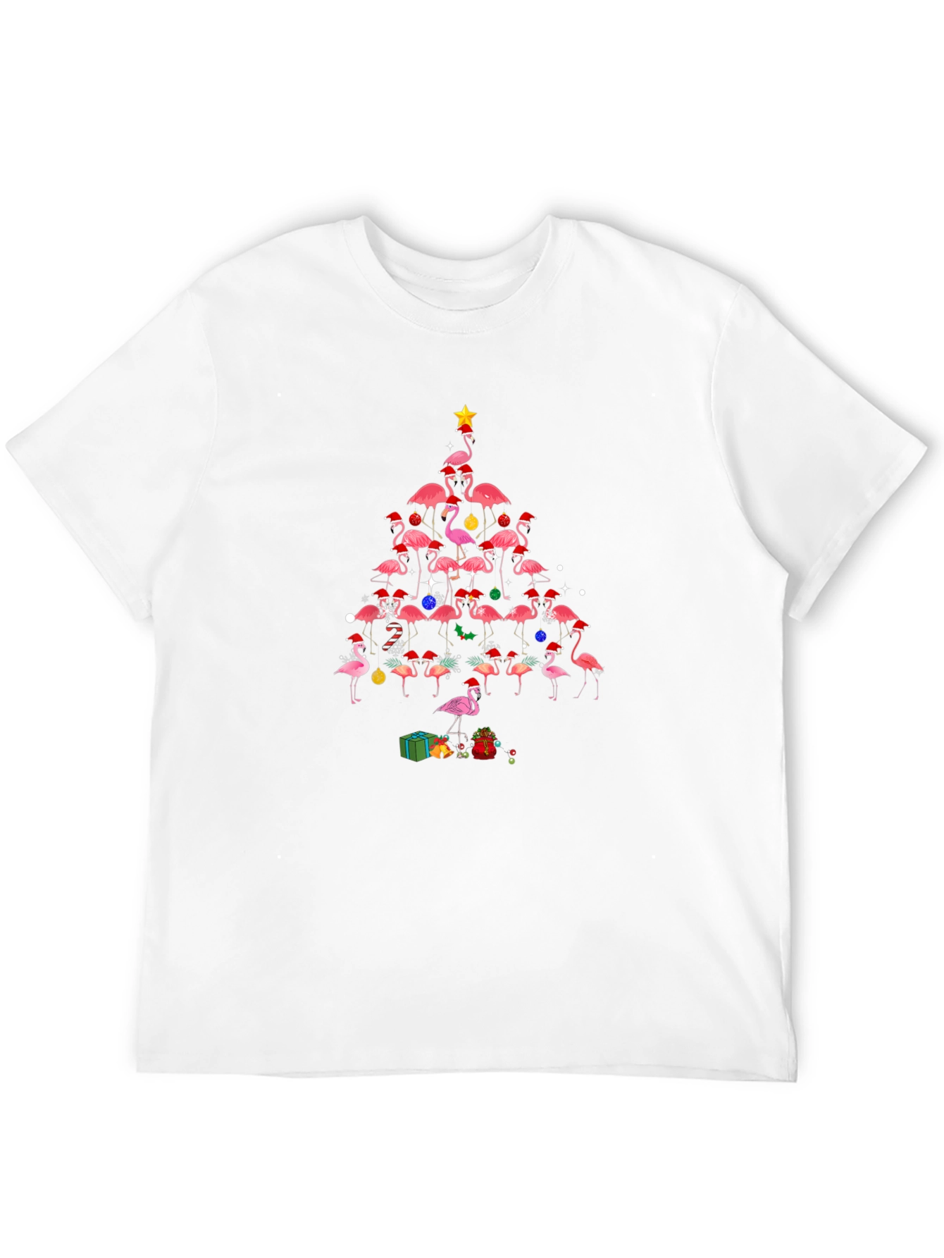Flamingo Christmas Tree T-Shirt