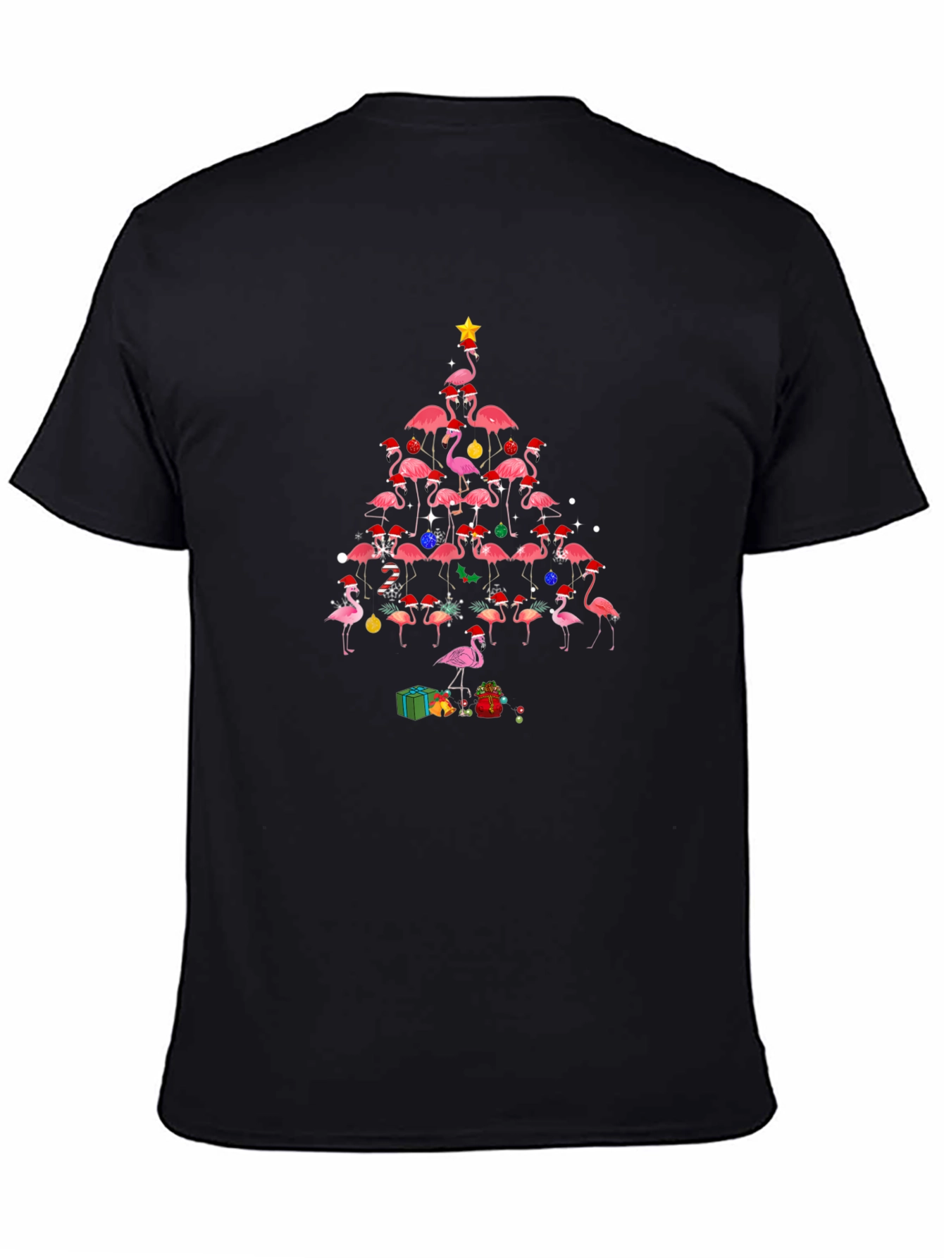 Flamingo Christmas Tree T-Shirt