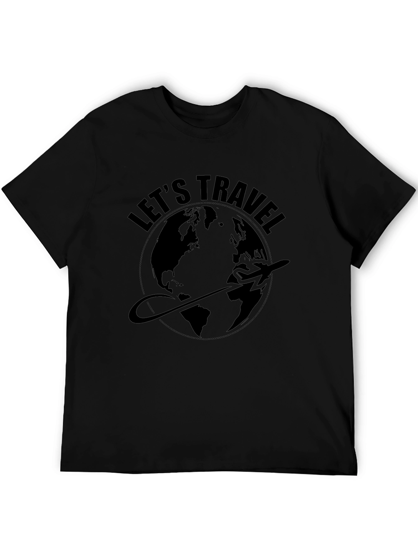 Lets Travel World Graphic T-Shirt