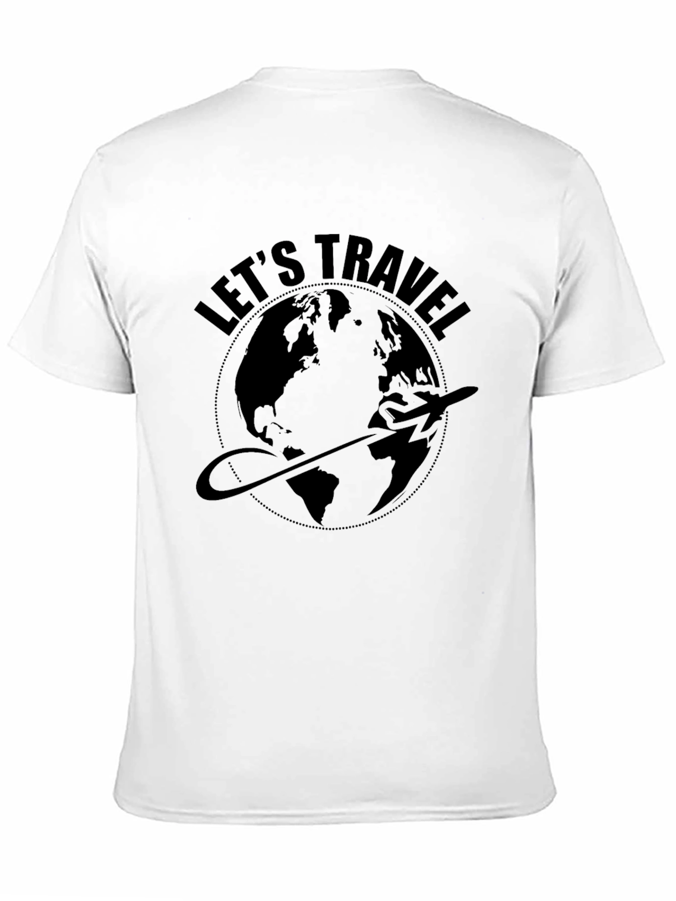 Lets Travel World Graphic T-Shirt