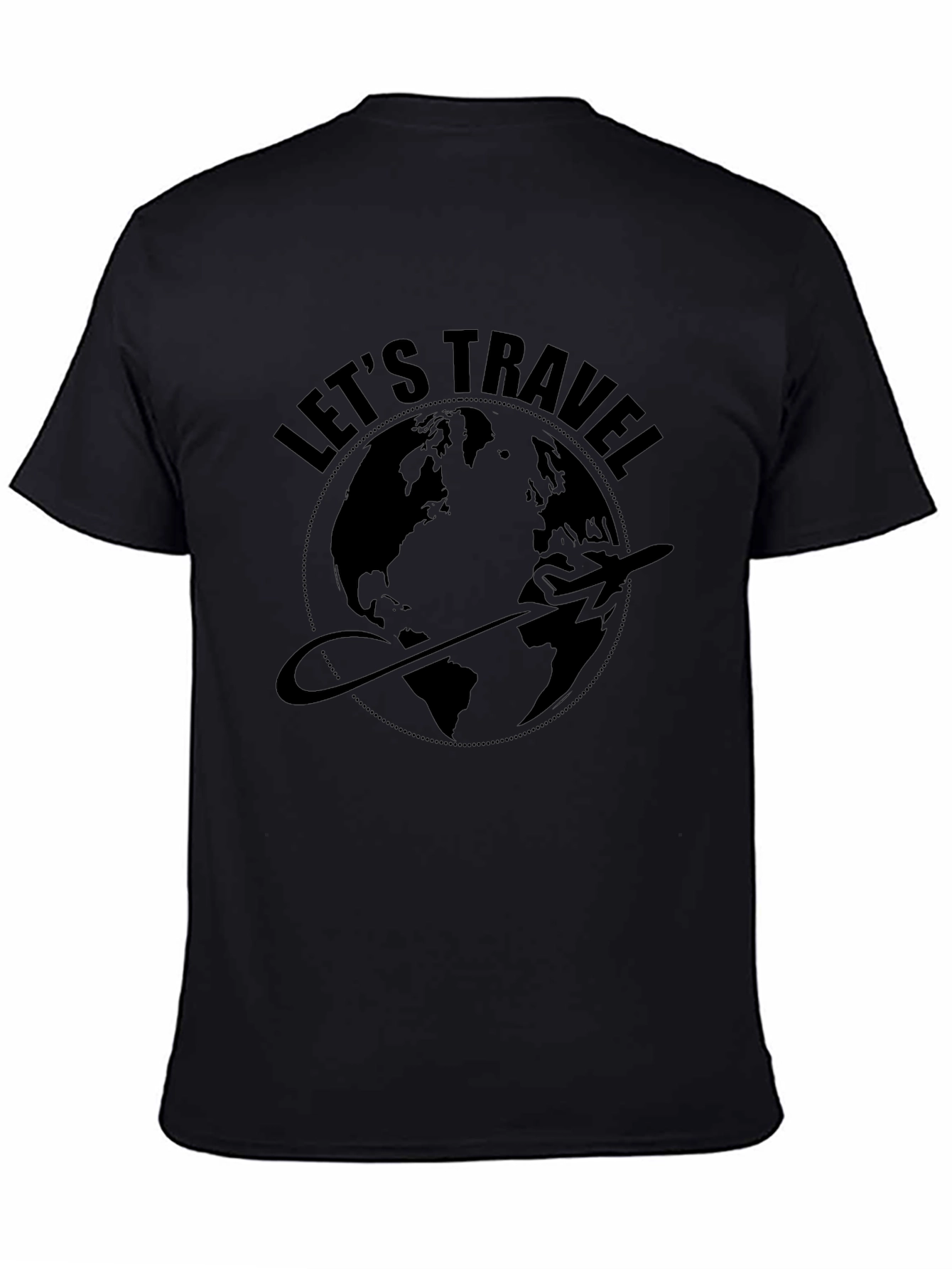 Lets Travel World Graphic T-Shirt