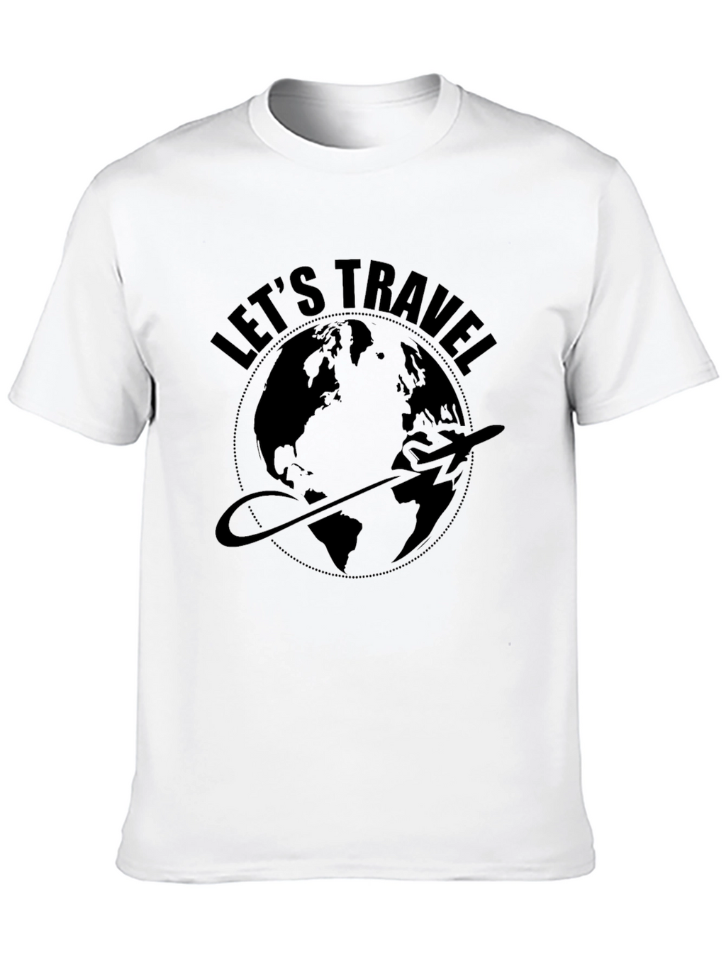 Lets Travel World Graphic T-Shirt