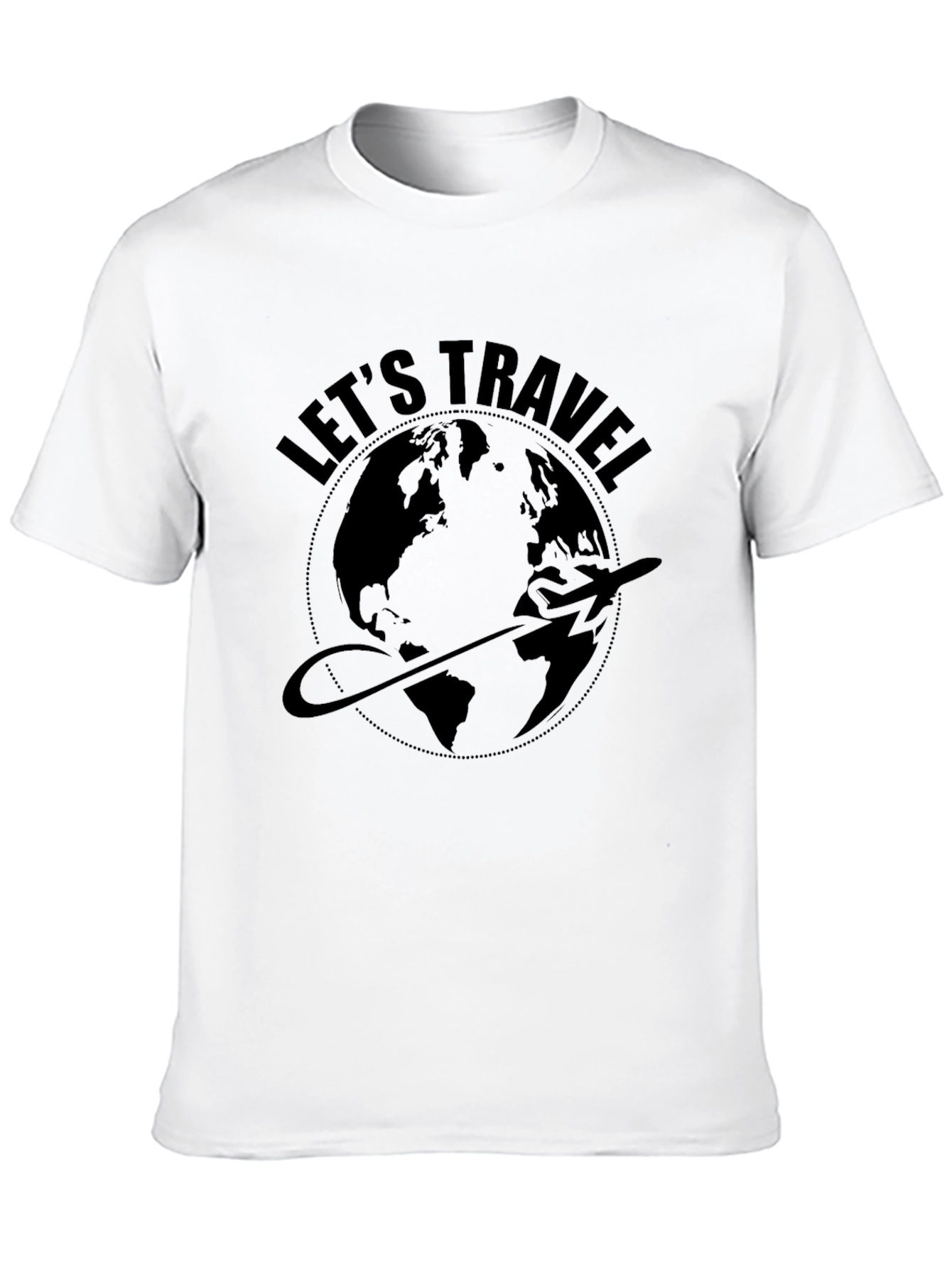 Lets Travel World Graphic T-Shirt