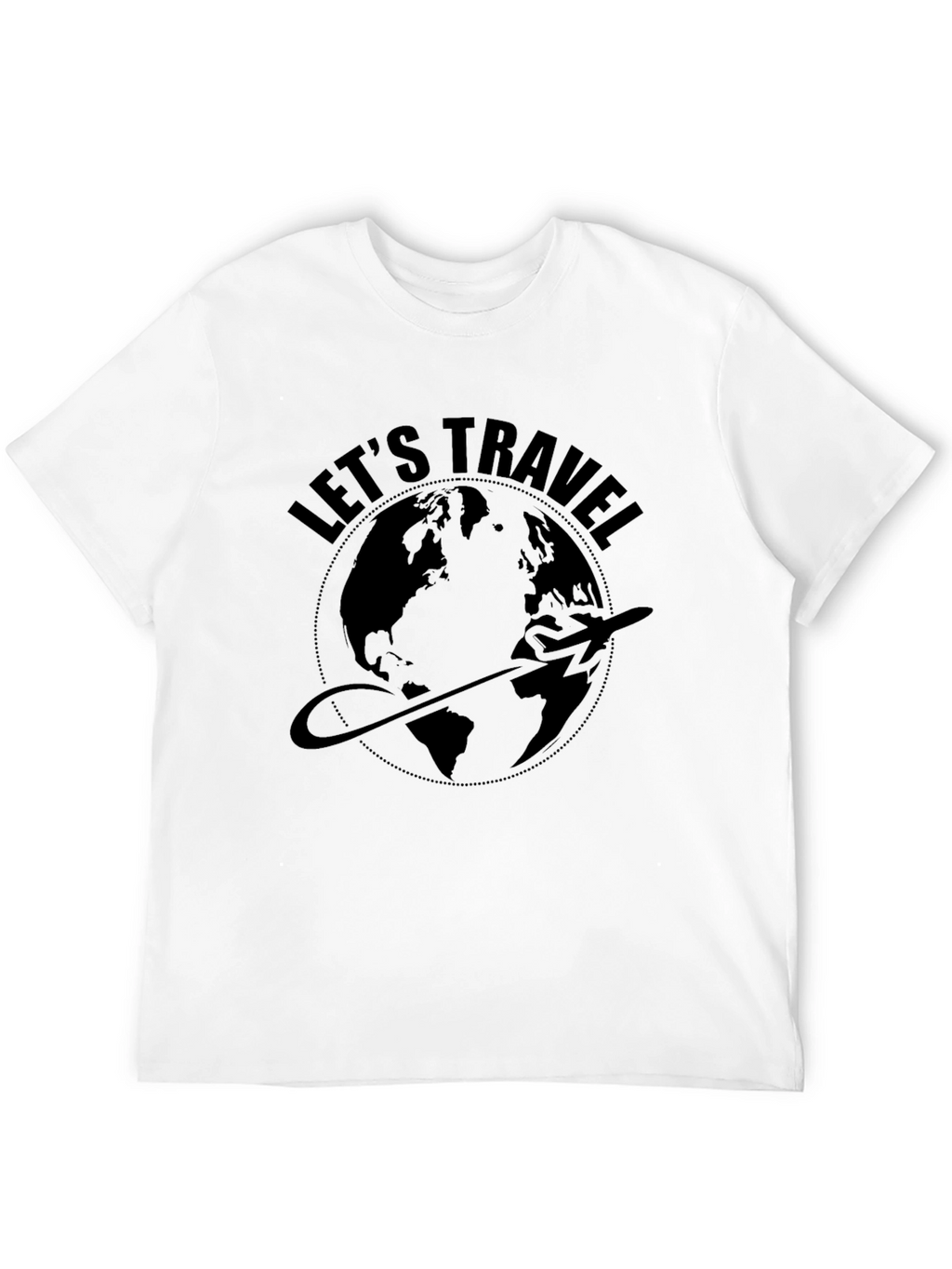 Lets Travel World Graphic T-Shirt