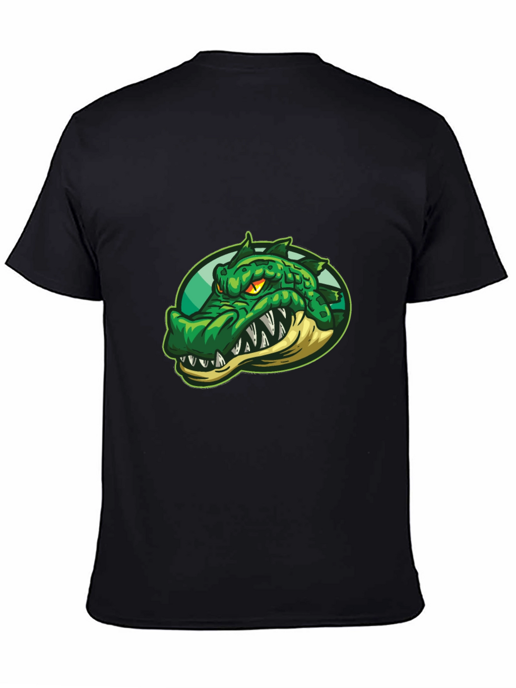 Mens Crocodile Graphic T-Shirt - Black