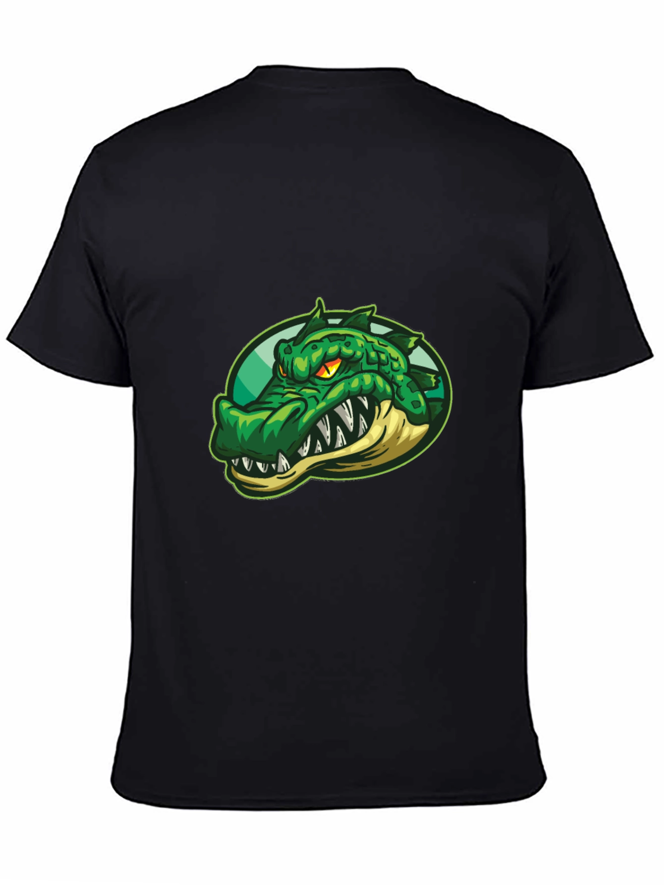 Mens Crocodile Graphic T-Shirt - Black