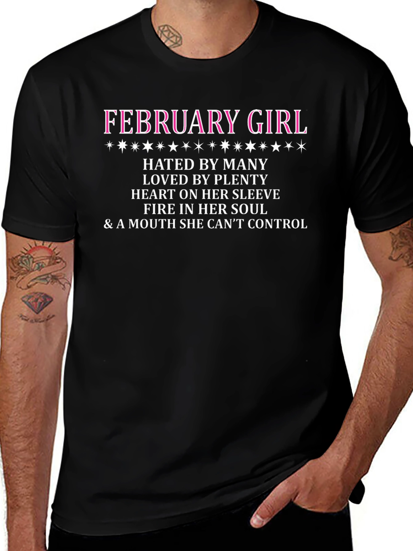 February Girl Graphic T-Shirt