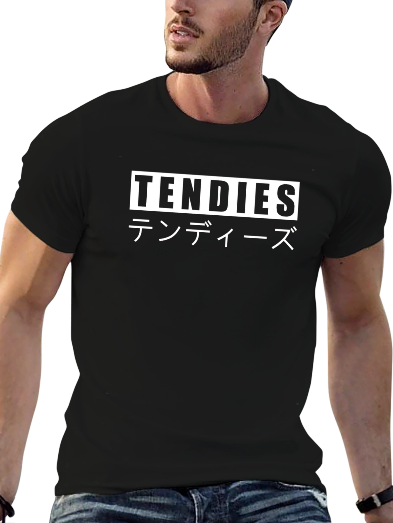 Tendies Graphic T-Shirt - Black Casual Tee