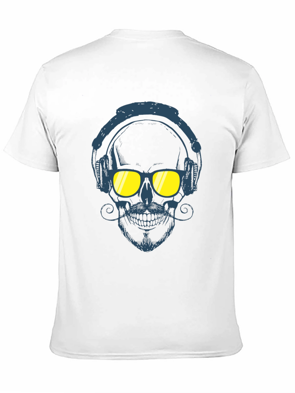 Skull With Headphones Graphic Tee