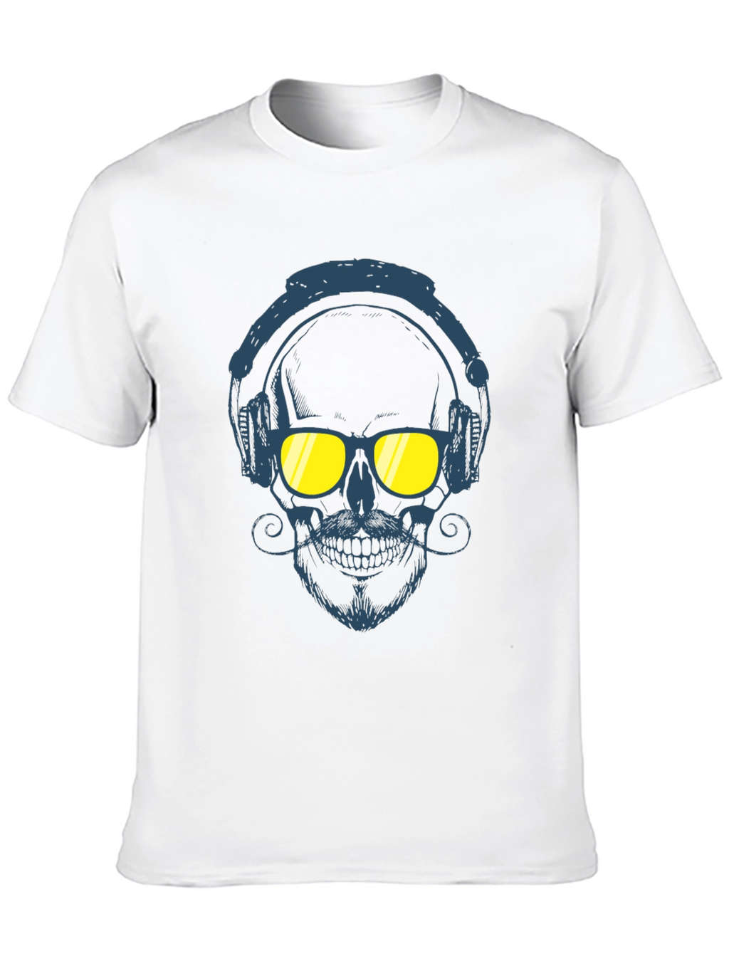 Skull With Headphones Graphic Tee