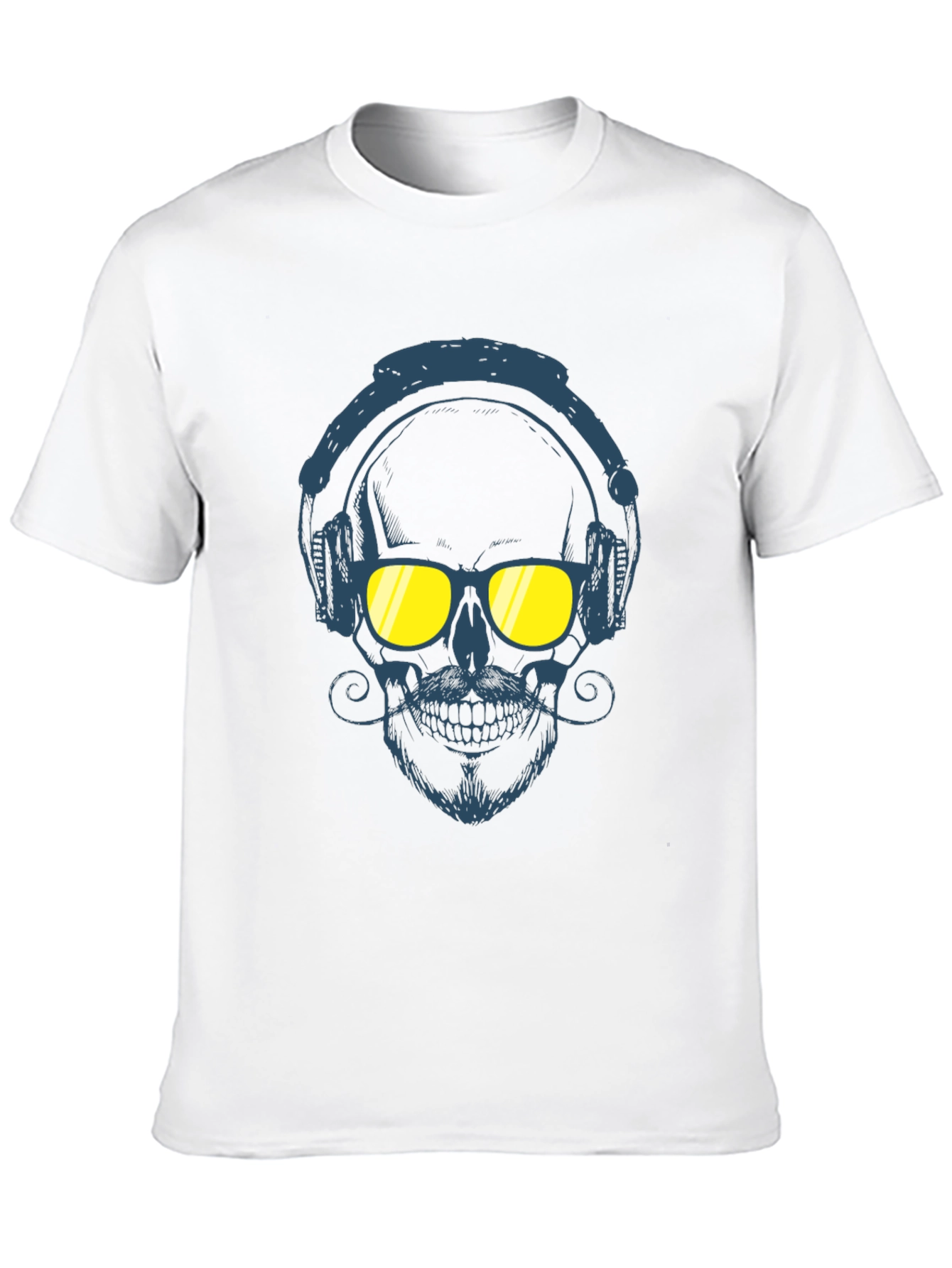 Skull With Headphones Graphic Tee