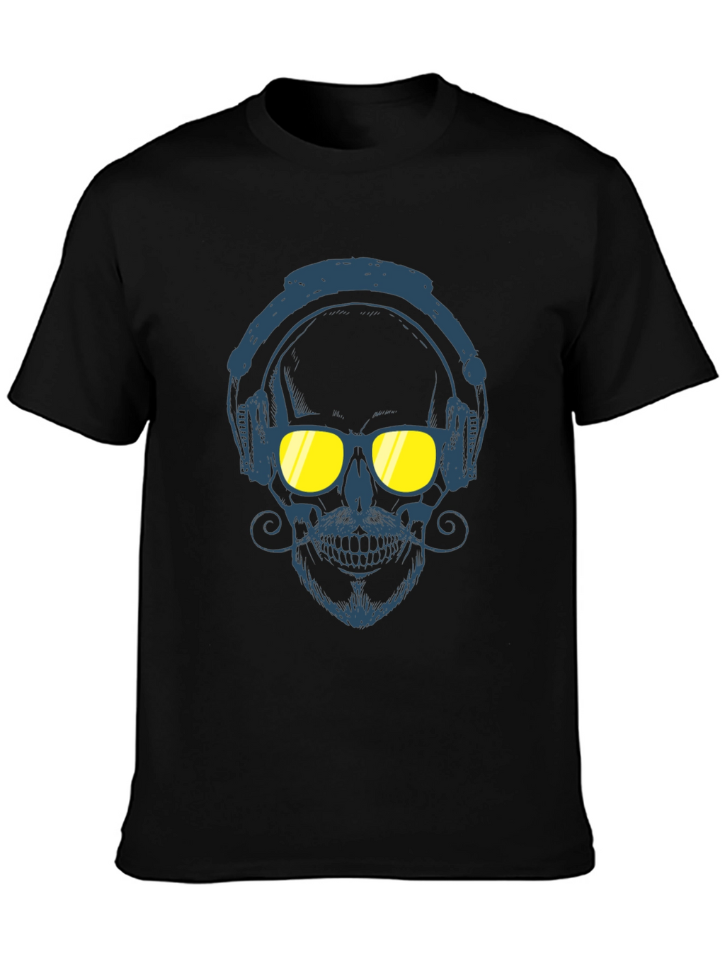 Skull With Headphones Graphic Tee