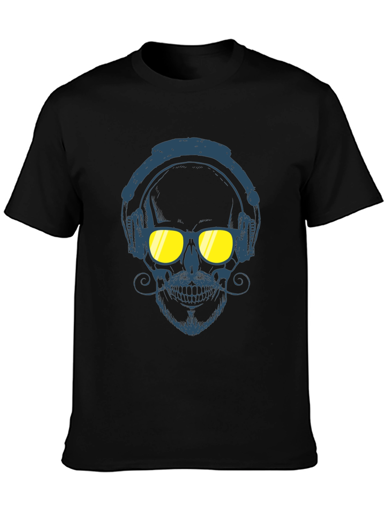 Skull With Headphones Graphic Tee