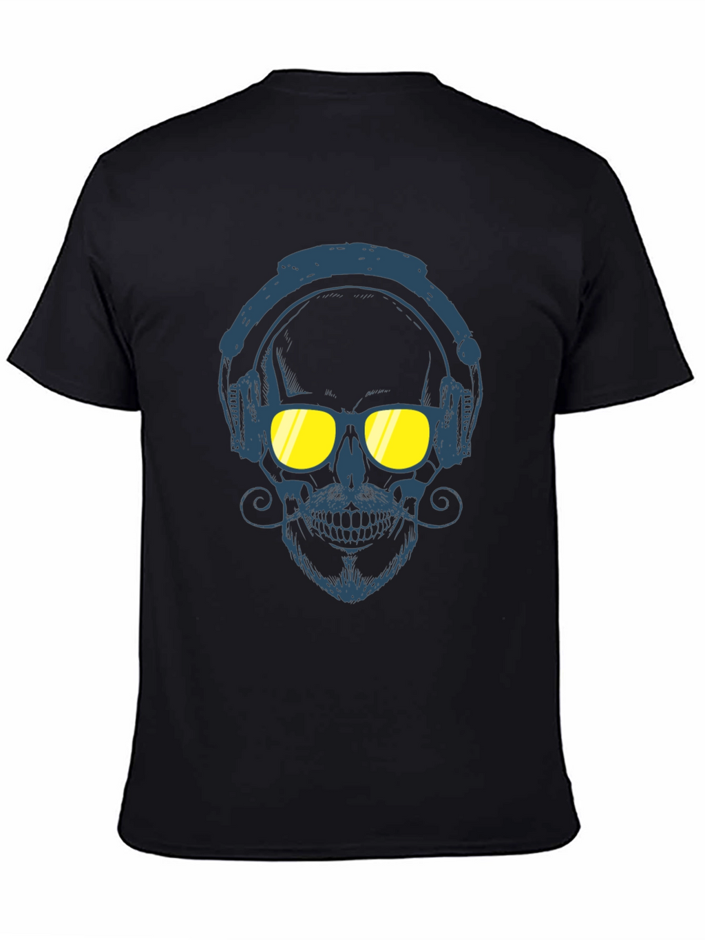 Skull With Headphones Graphic Tee