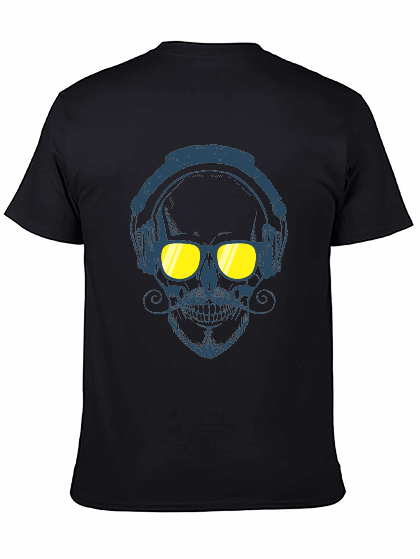 Skull With Headphones Graphic Tee