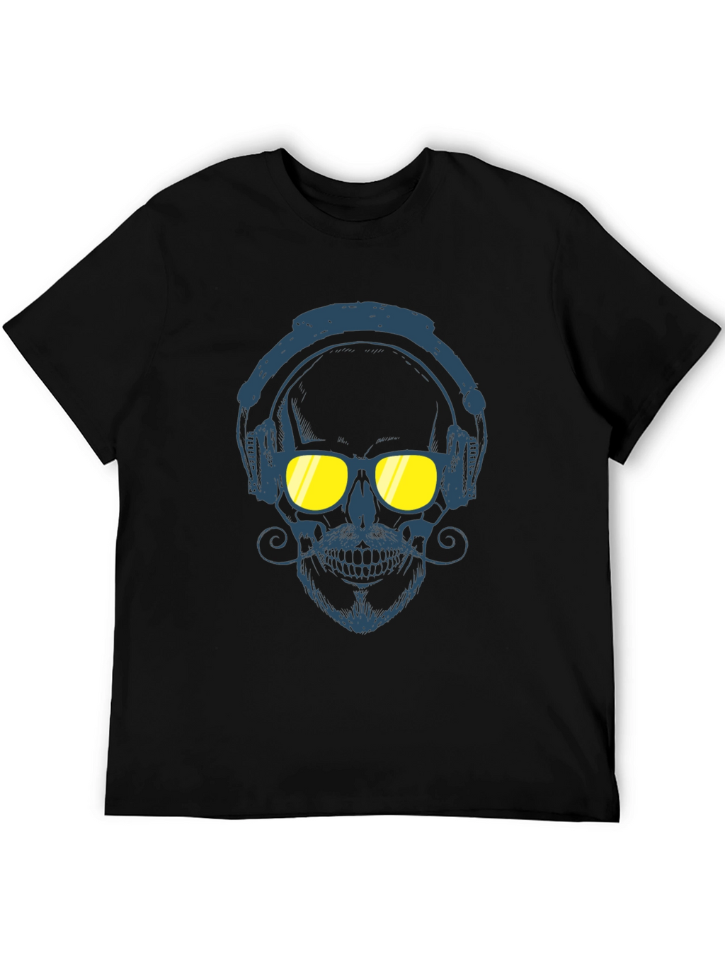 Skull With Headphones Graphic Tee