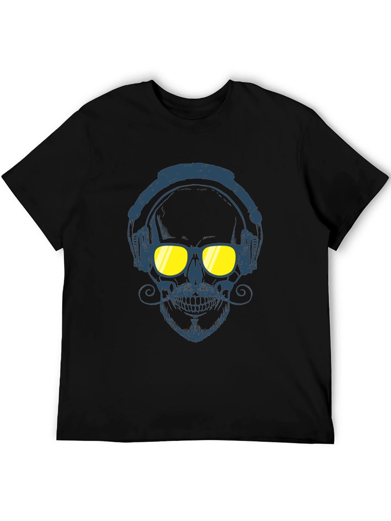 Skull With Headphones Graphic Tee