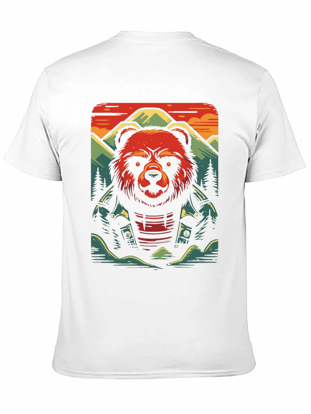 Cool Bear Graphic Tee - Biker Style