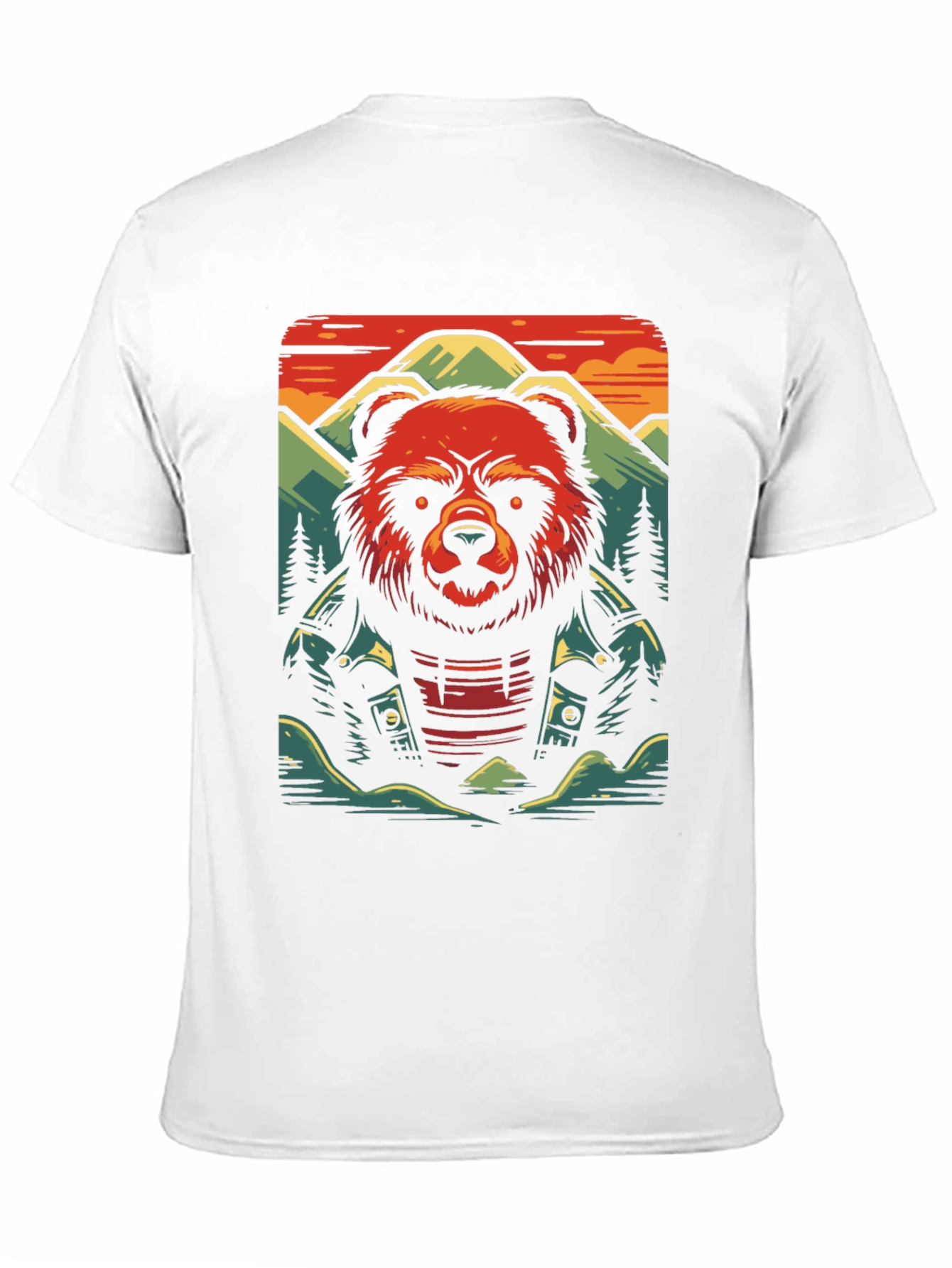 Cool Bear Graphic Tee - Biker Style