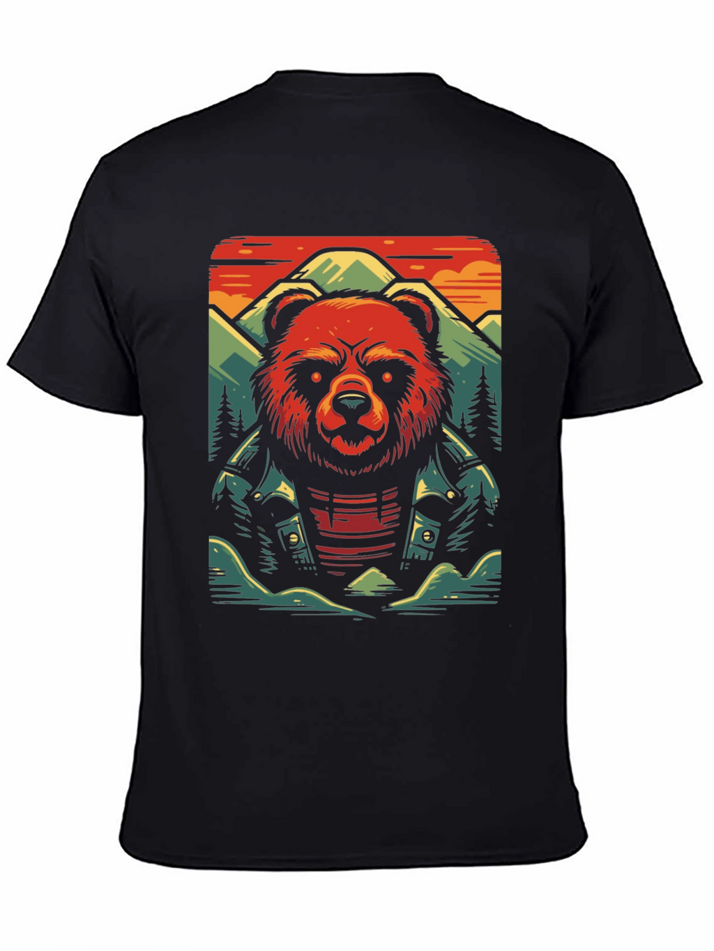 Cool Bear Graphic Tee - Biker Style