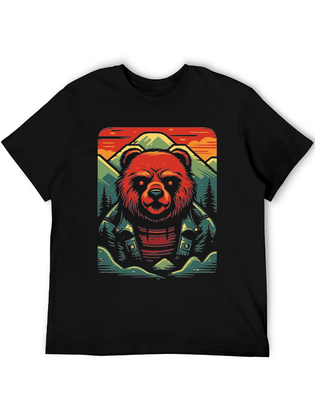 Cool Bear Graphic Tee - Biker Style