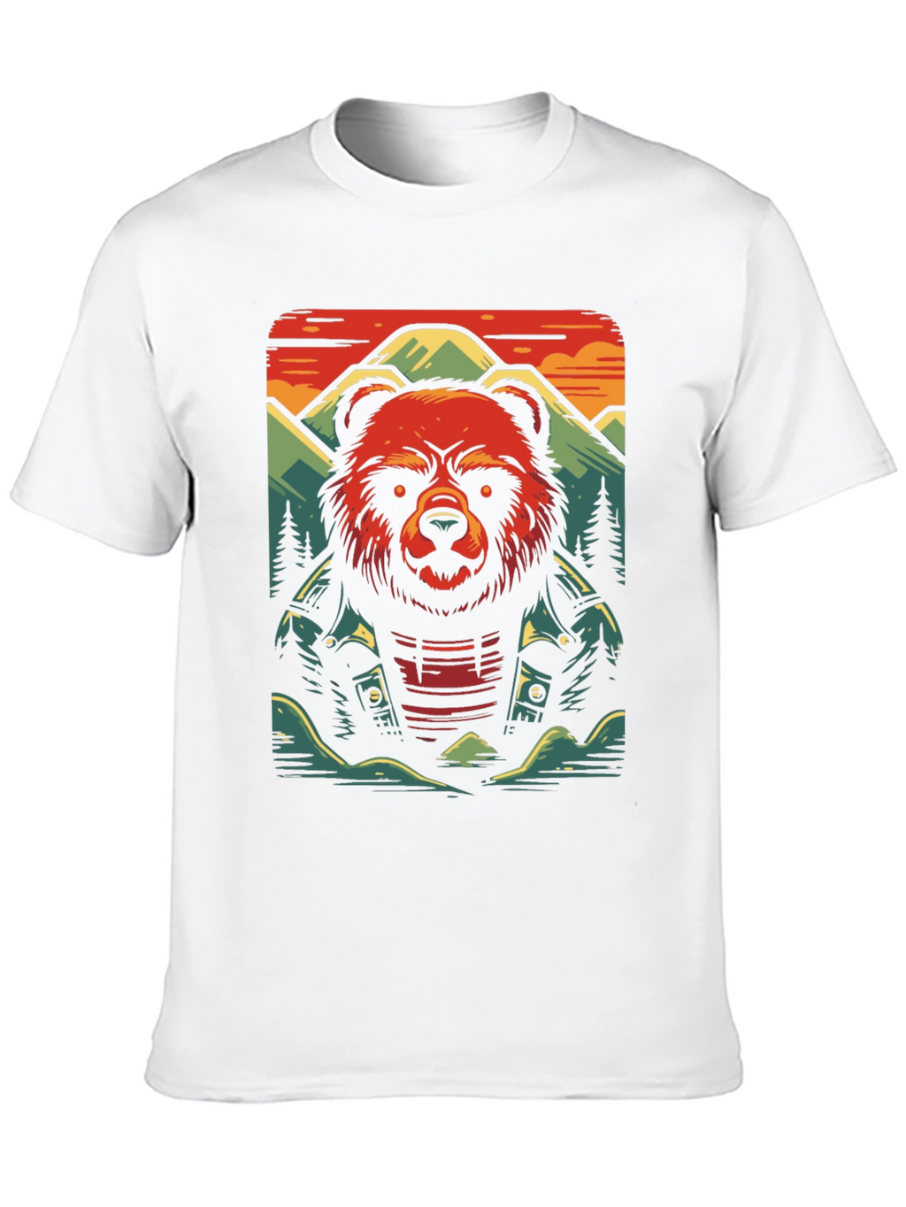 Cool Bear Graphic Tee - Biker Style