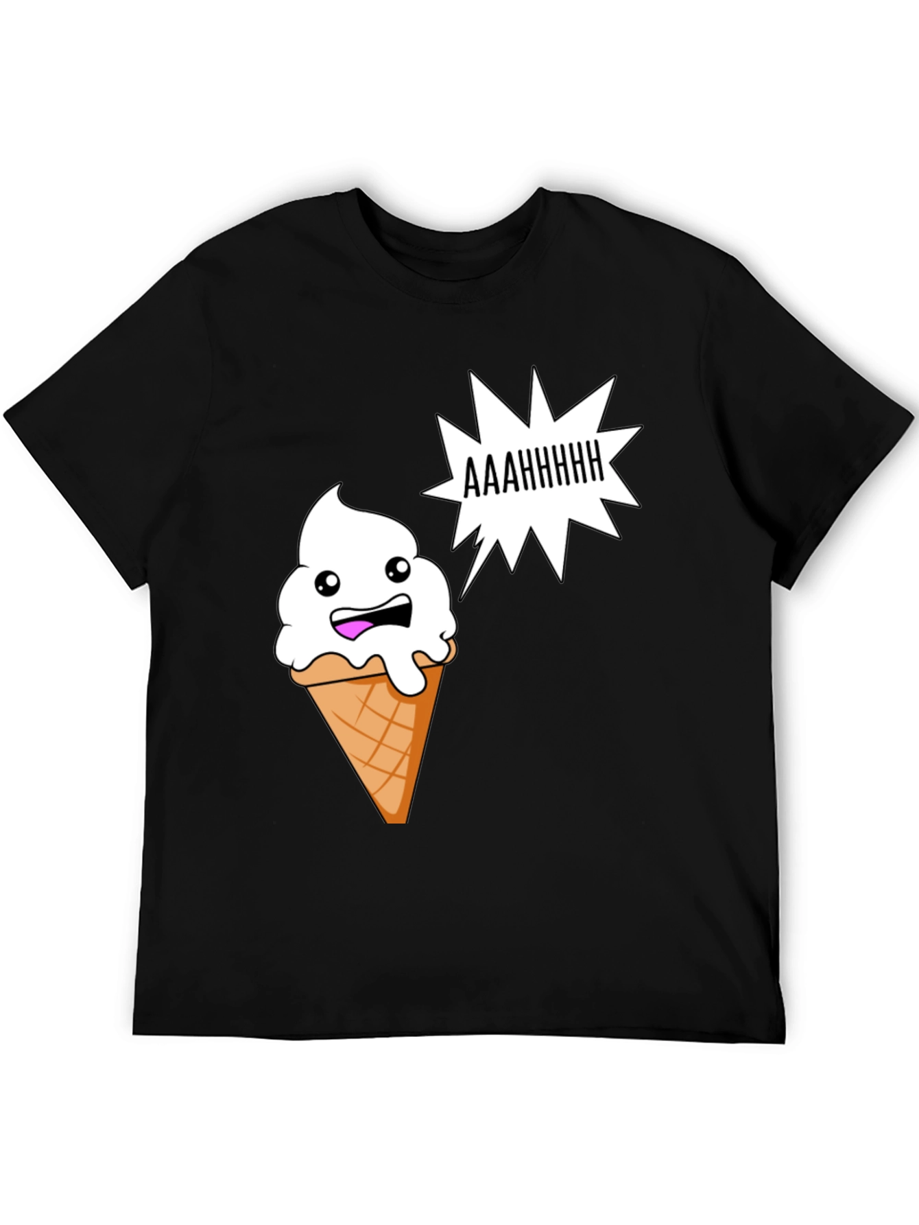Funny Ice Cream Cone Graphic T-Shirt