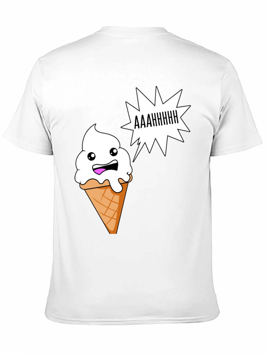 Funny Ice Cream Cone Graphic T-Shirt