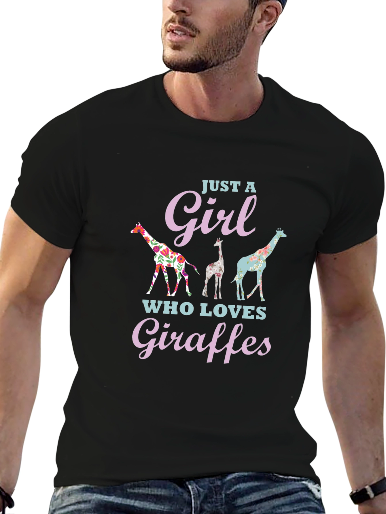 Giraffe Lover Graphic T-Shirt
