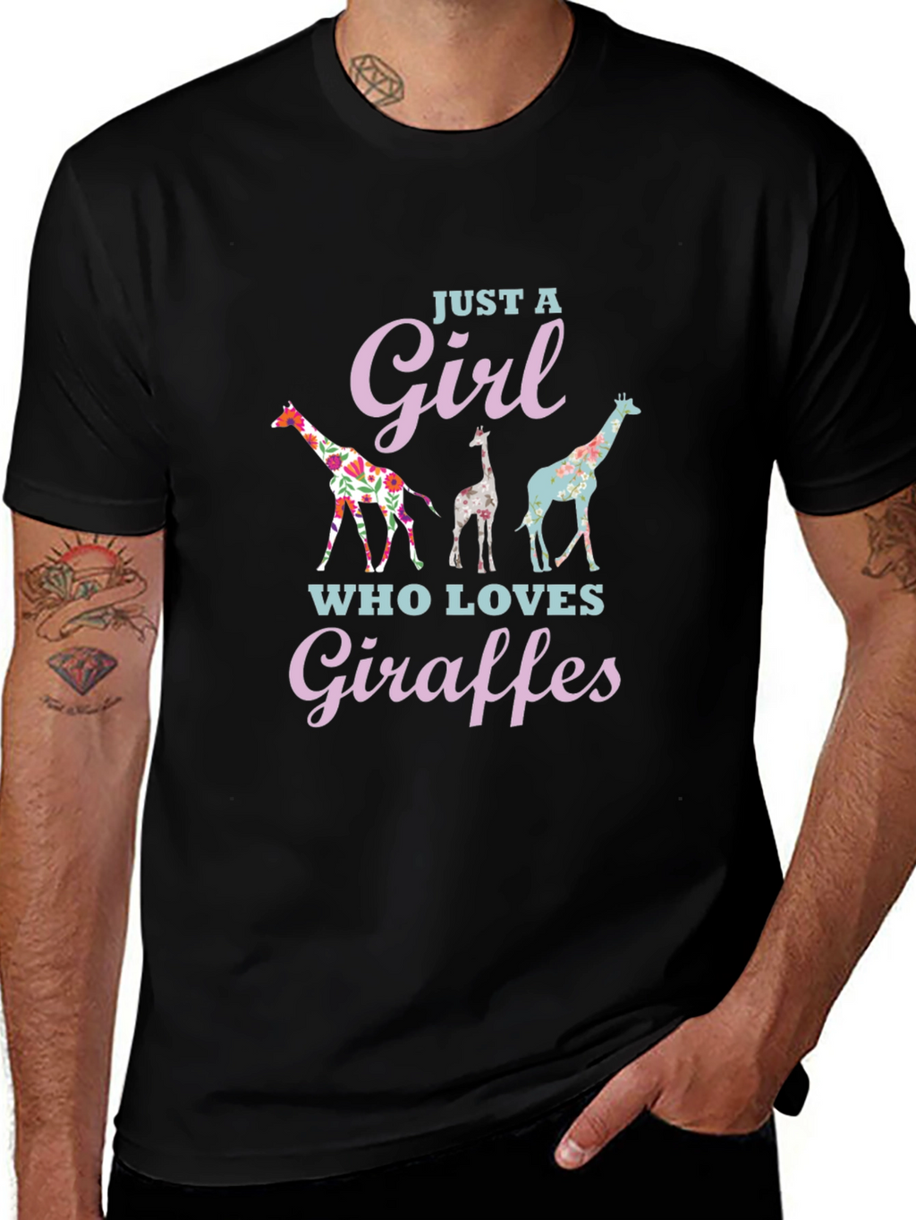 Giraffe Lover Graphic T-Shirt