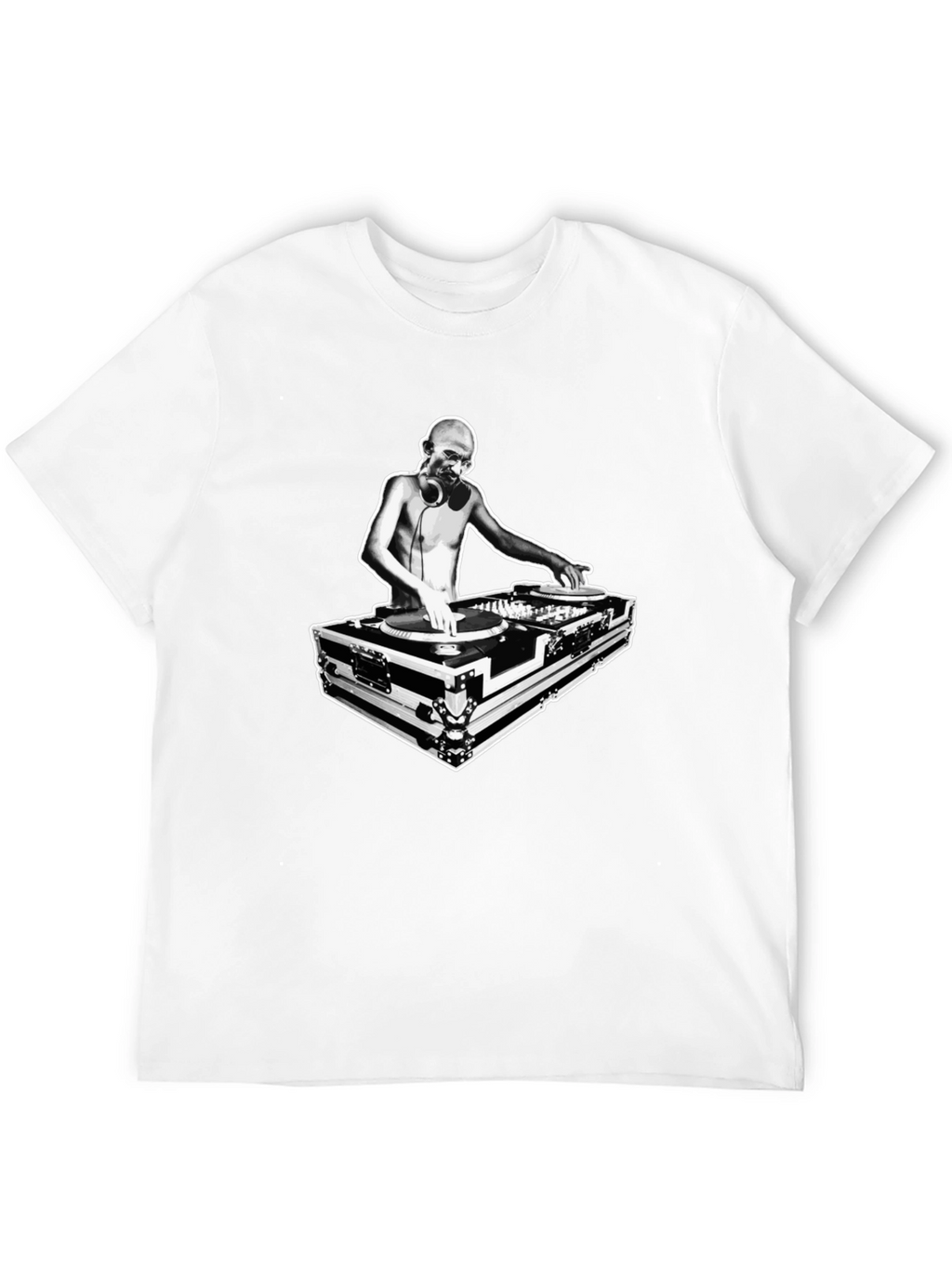 DJ Graphic Tee - Black Crew Neck T-Shirt