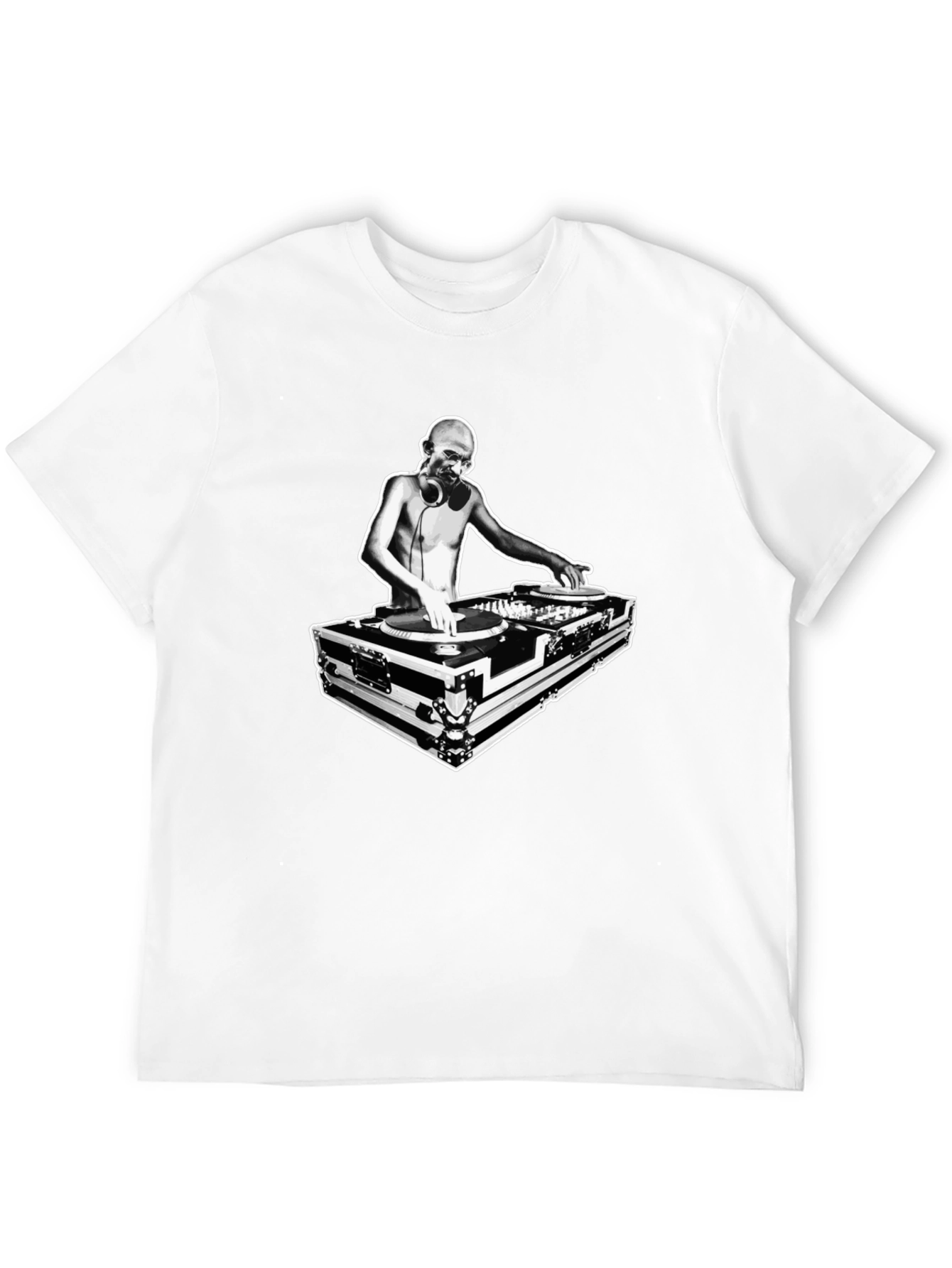 DJ Graphic Tee - Black Crew Neck T-Shirt