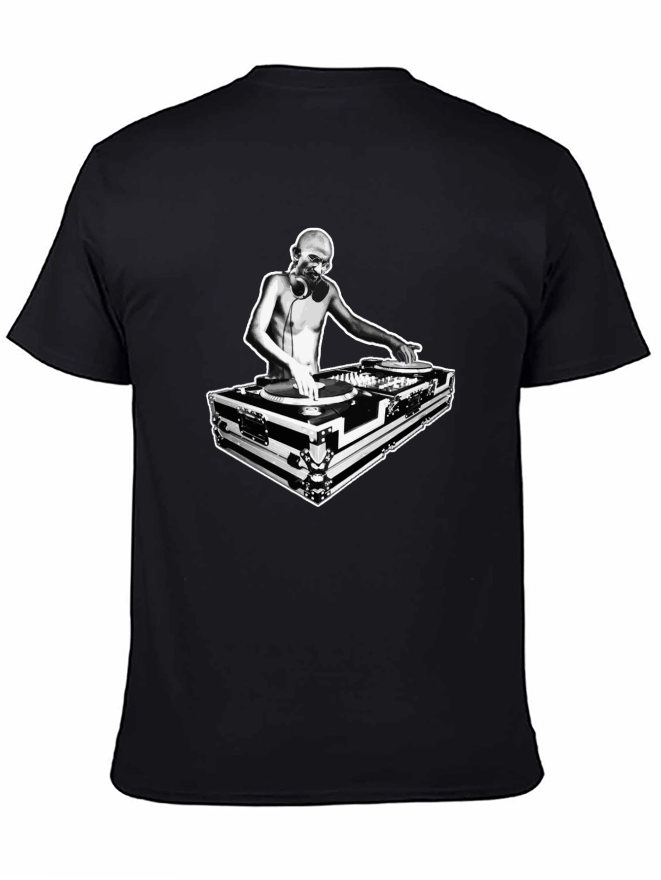 DJ Graphic Tee - Black Crew Neck T-Shirt