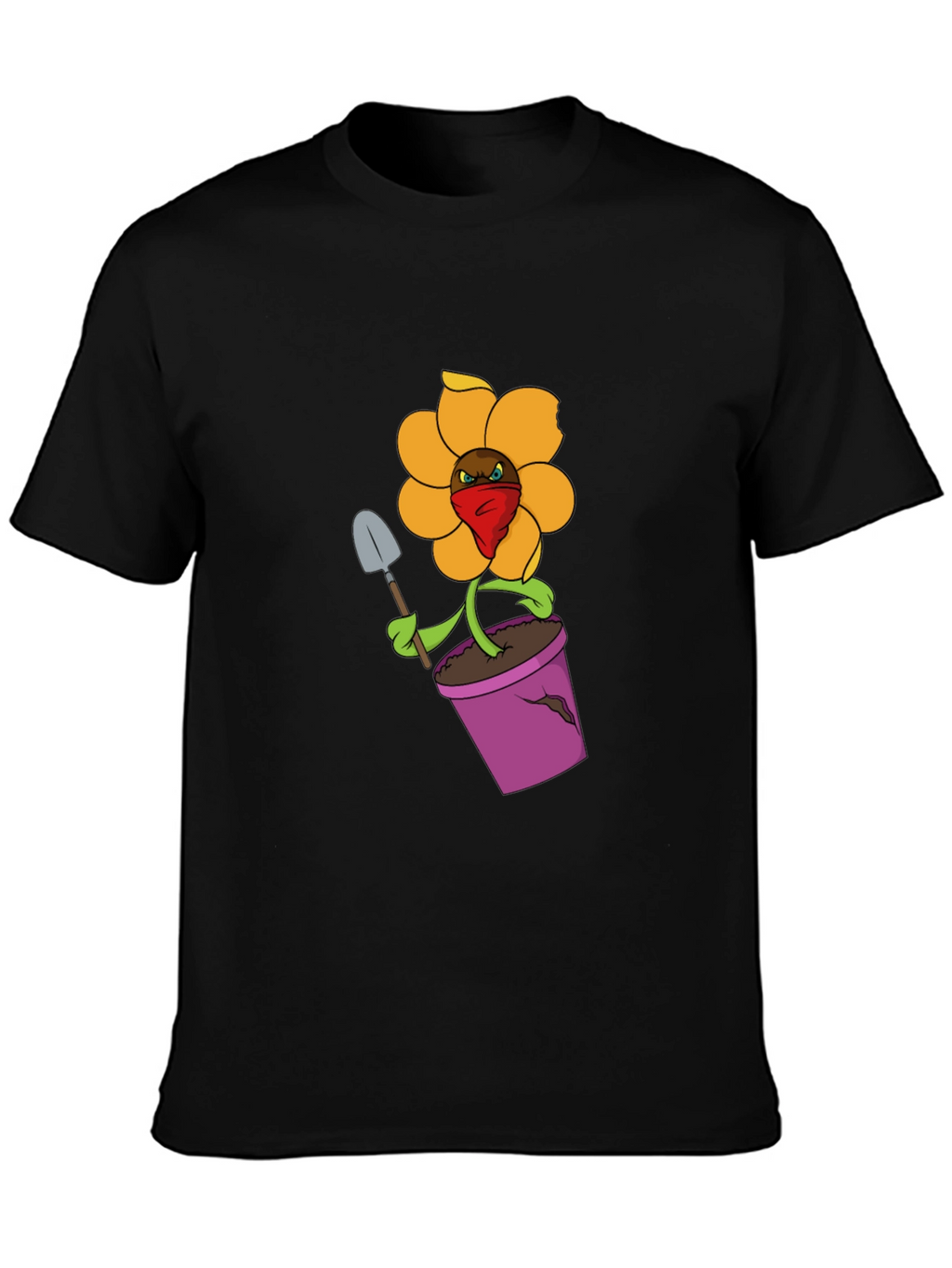 Rebellious Flower in Pot T-Shirt