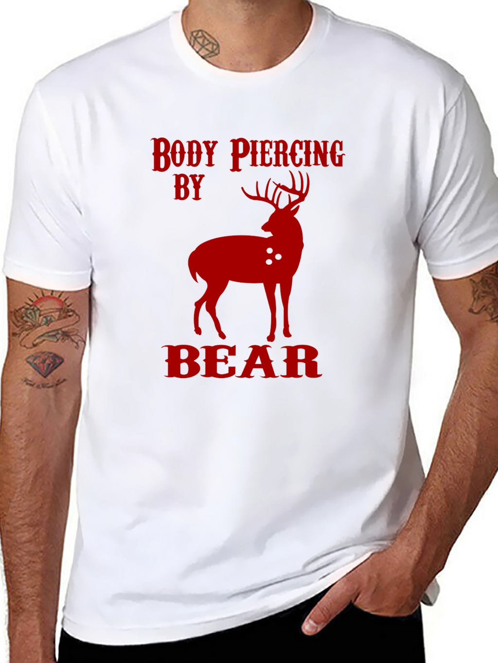 Body Piercing by Bear Graphic Tee