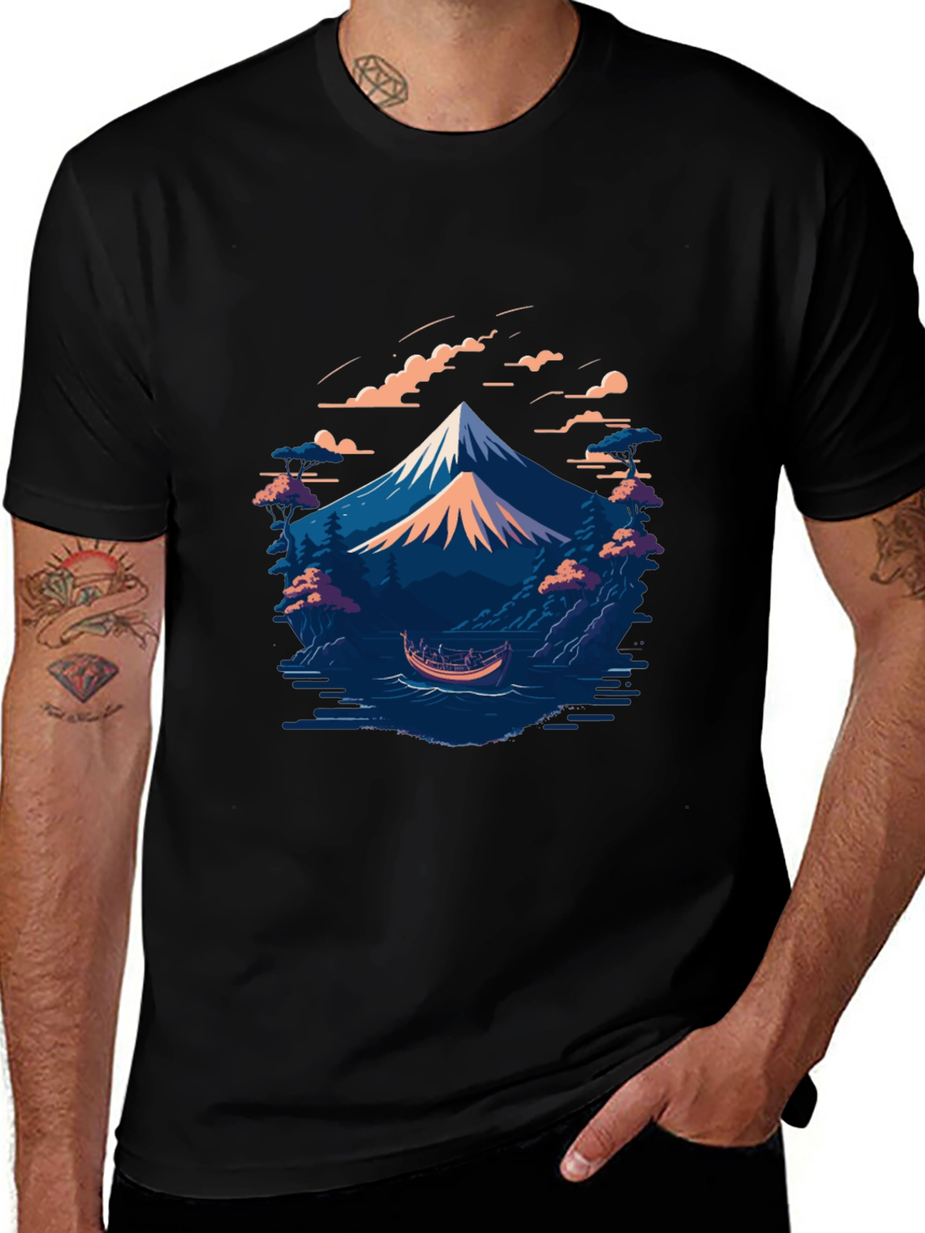 Mountain Lake Graphic Tee