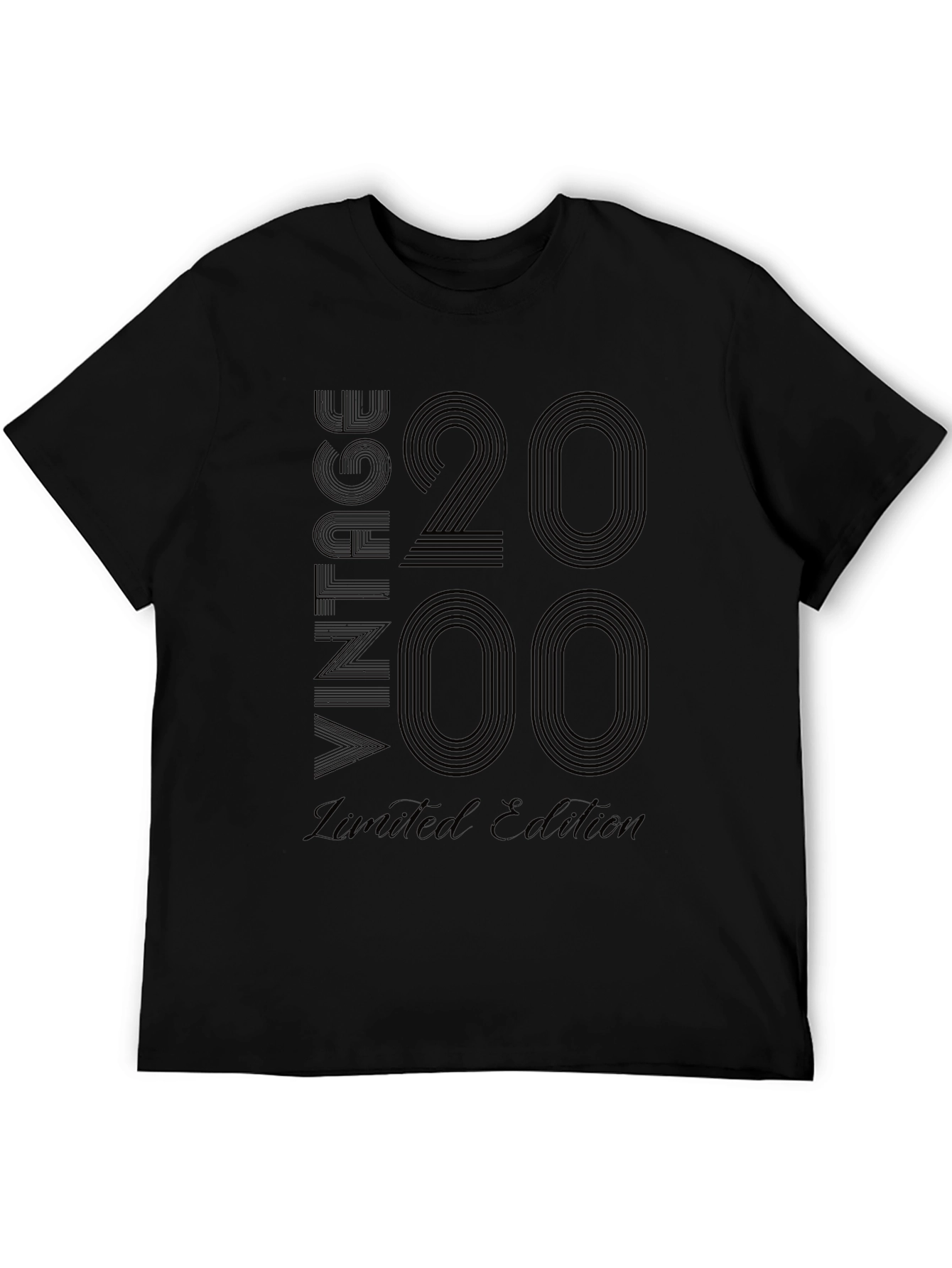 Vintage 2000 Limited Edition Black Graphic T-Shirt