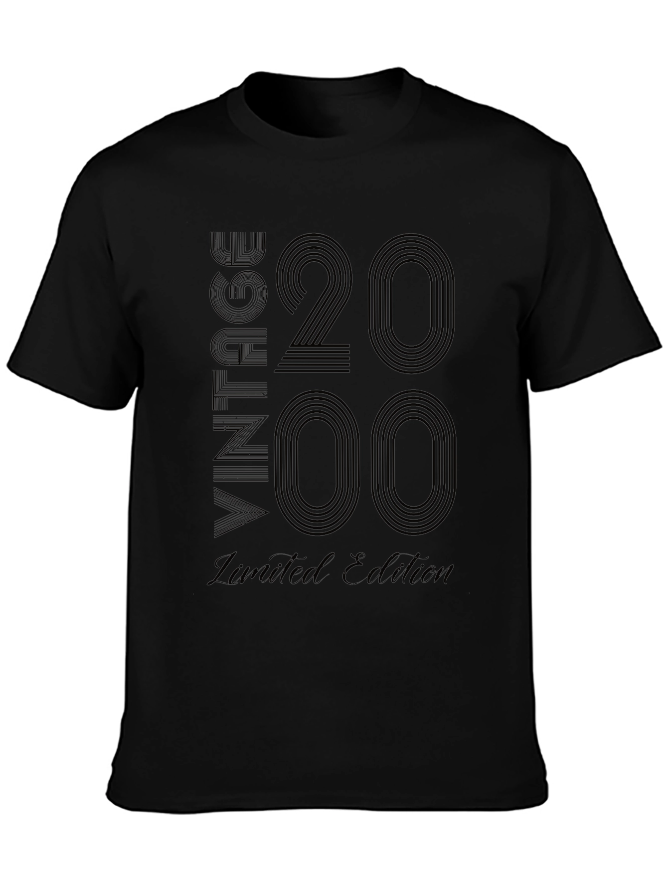 Vintage 2000 Limited Edition Black Graphic T-Shirt
