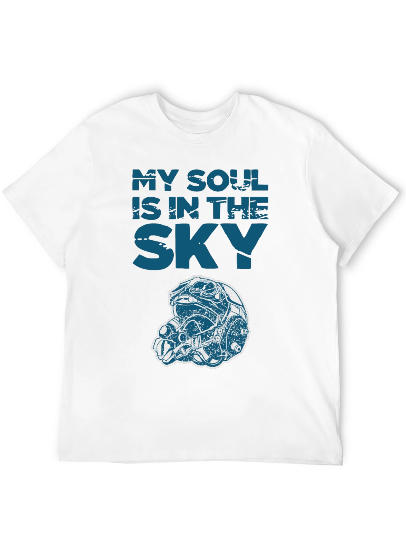 My Soul is in the Sky Graphic Tee - Pilot Helmet Design
