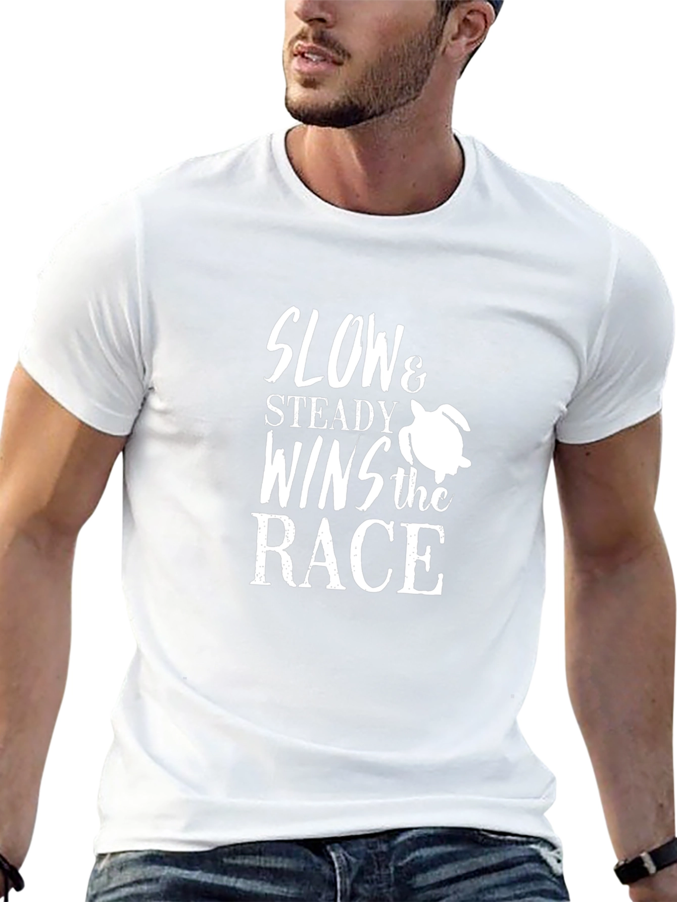 Slow & Steady Wins the Race Black Graphic Tee