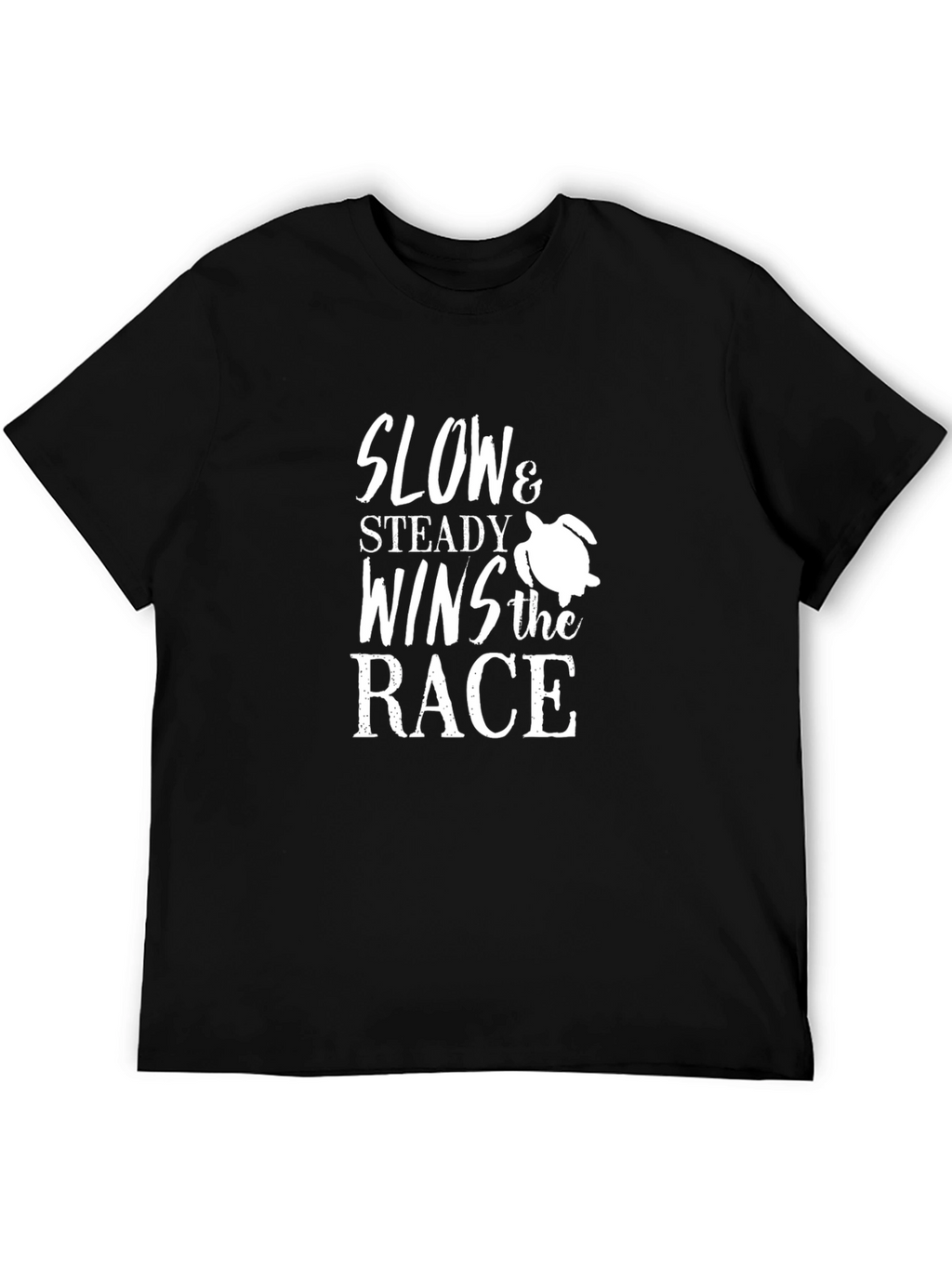 Slow & Steady Wins the Race Black Graphic Tee