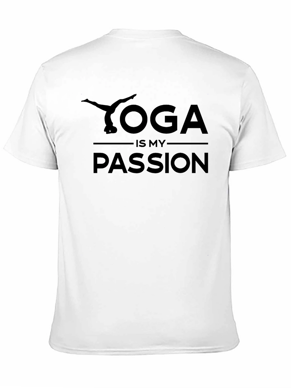 Yoga Is My Passion T-Shirt Black Graphic Tee