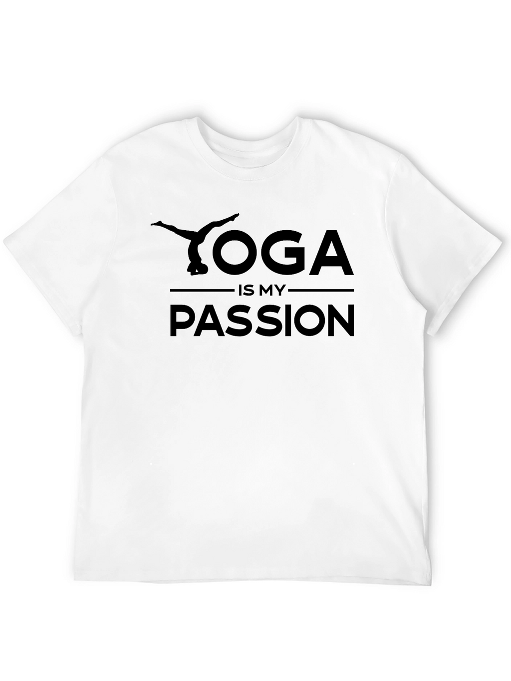 Yoga Is My Passion T-Shirt Black Graphic Tee