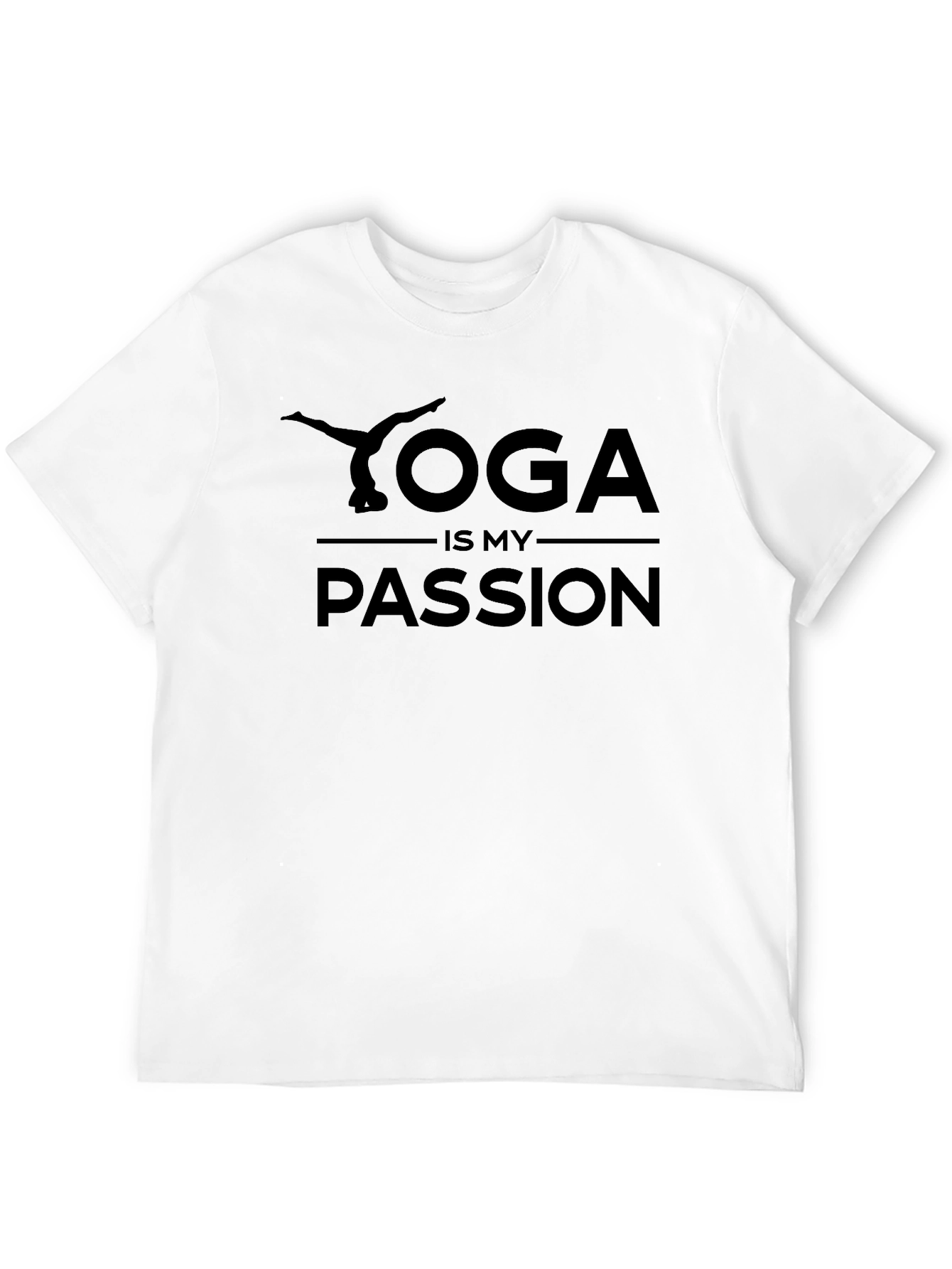 Yoga Is My Passion T-Shirt Black Graphic Tee