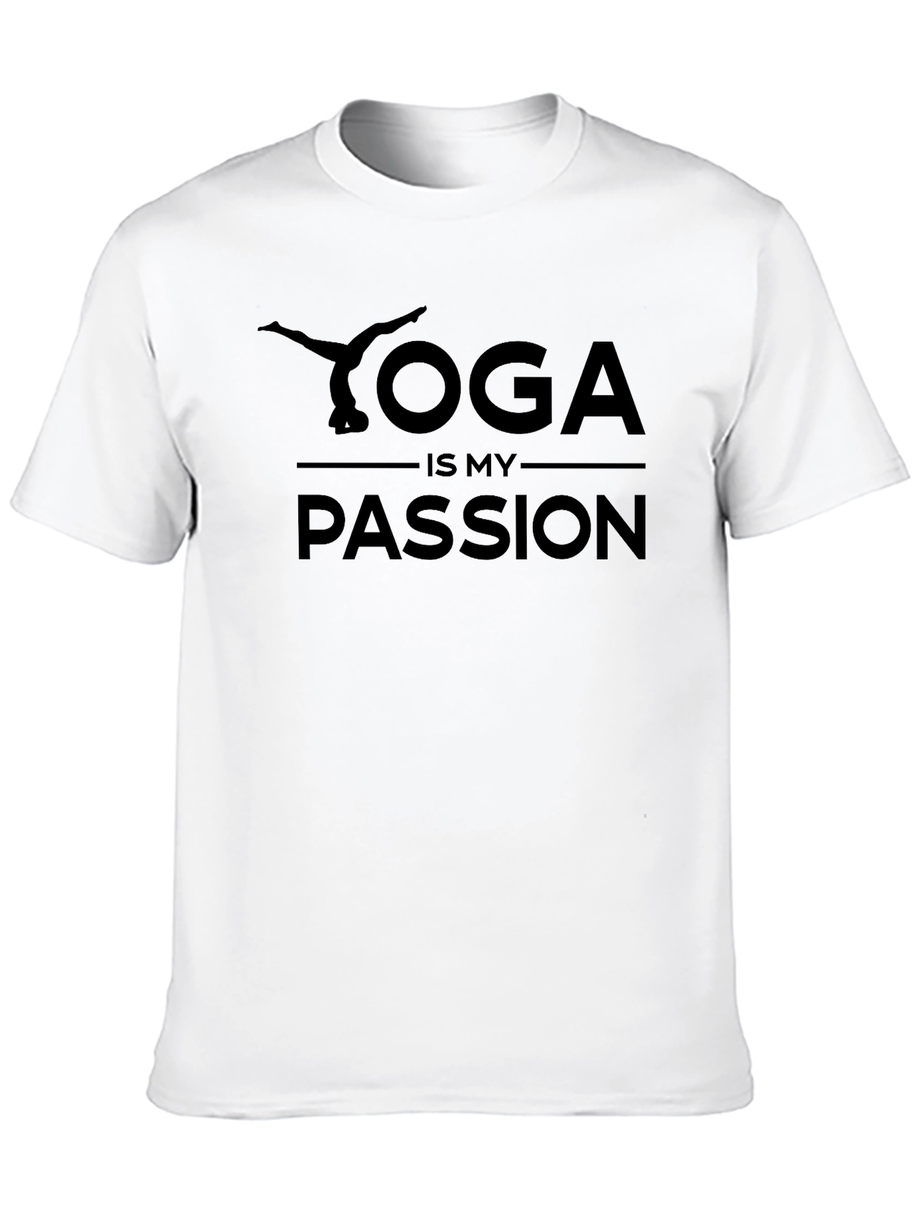 Yoga Is My Passion T-Shirt Black Graphic Tee