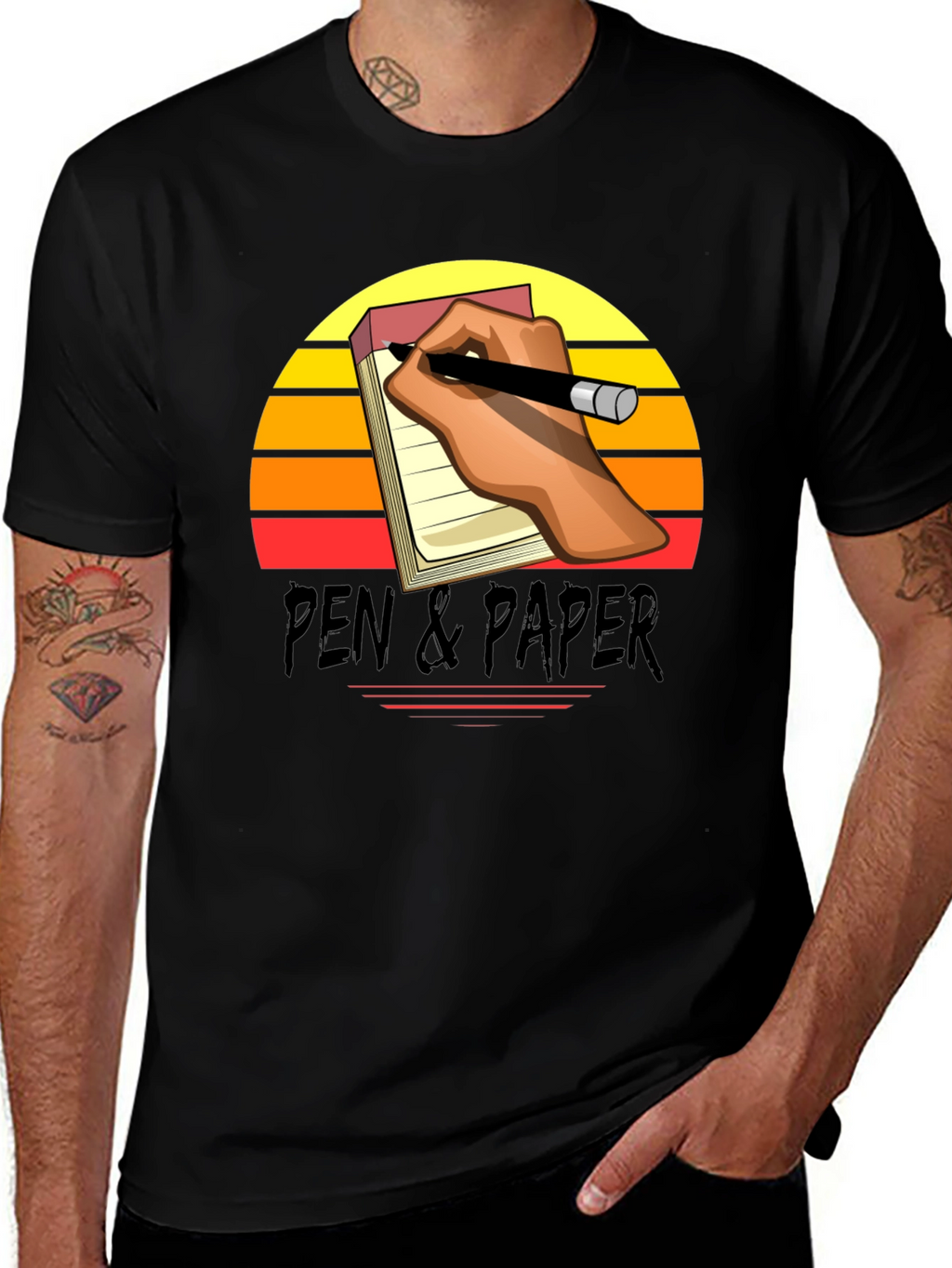 Pen & Paper Retro Graphic Tee