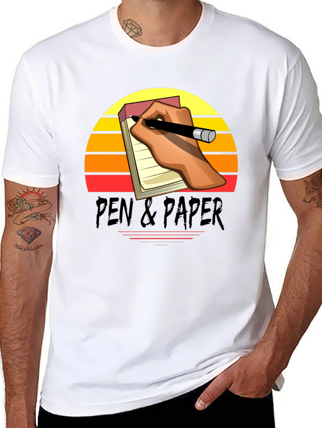 Pen & Paper Retro Graphic Tee