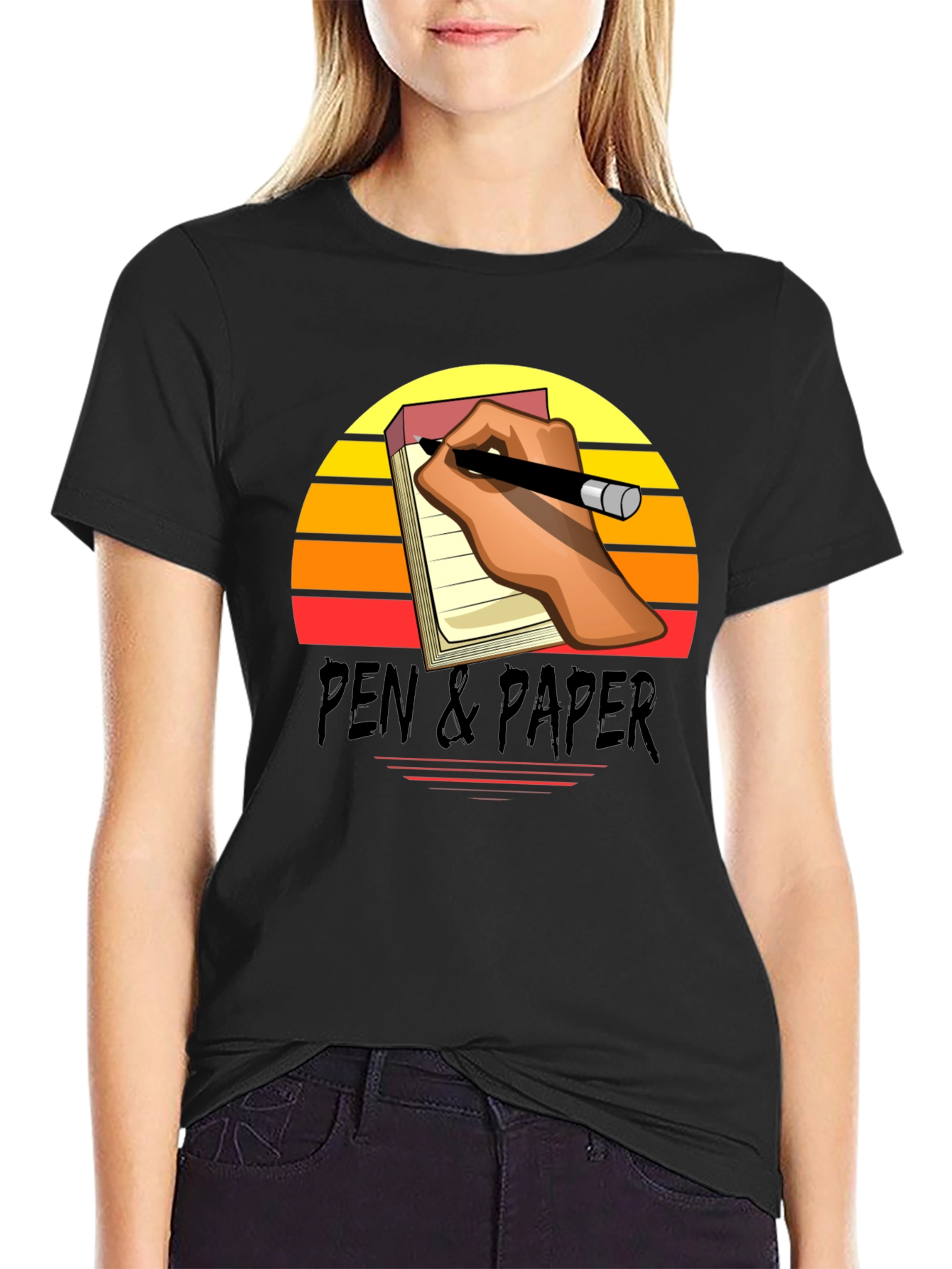 Pen & Paper Retro Graphic Tee