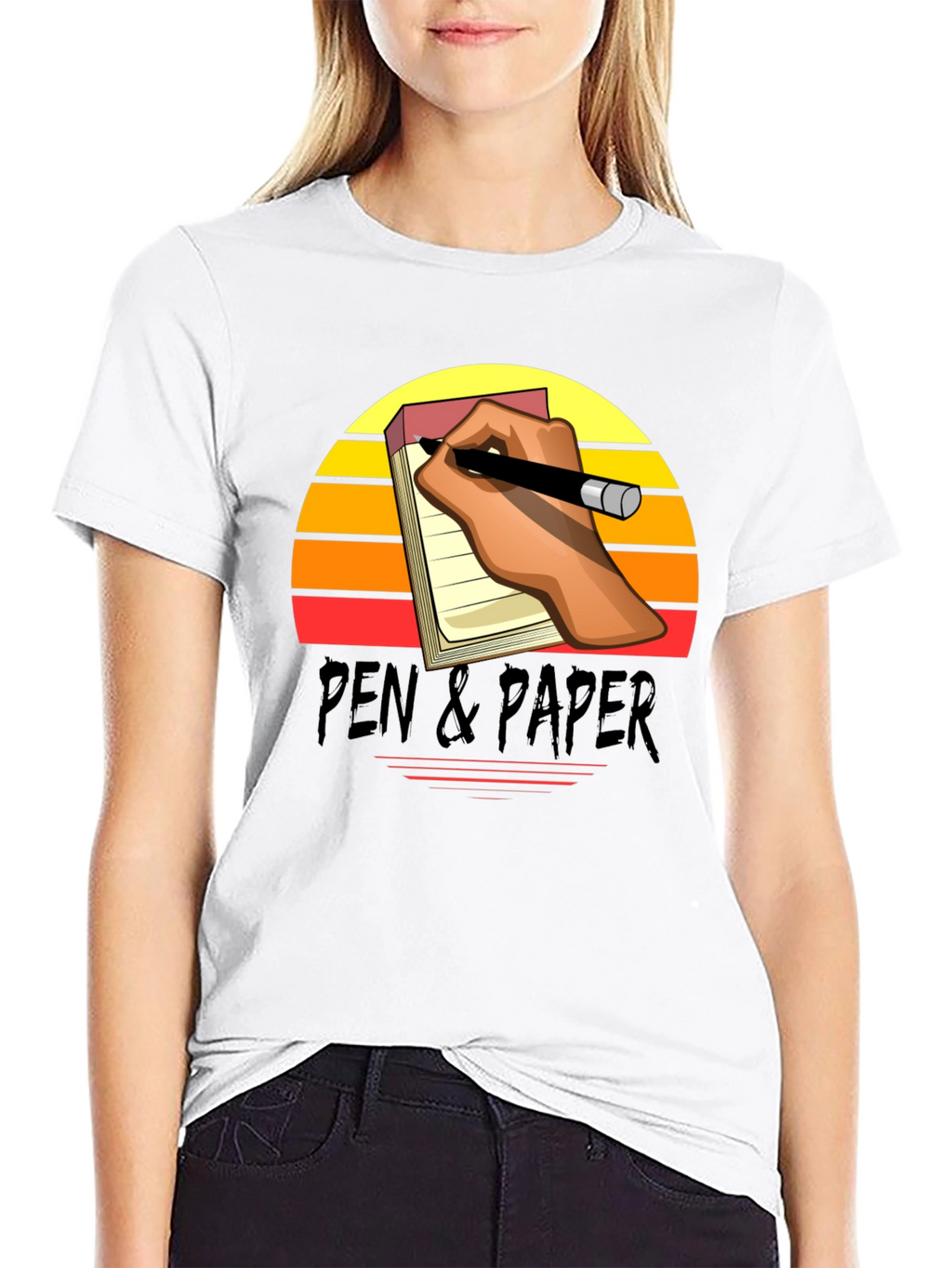 Pen & Paper Retro Graphic Tee