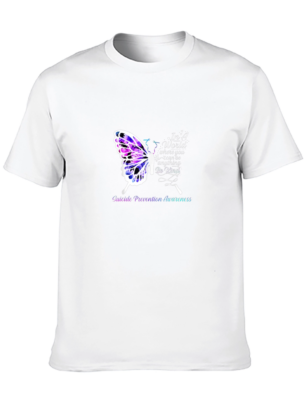 Suicide Prevention Butterfly Graphic T-Shirt